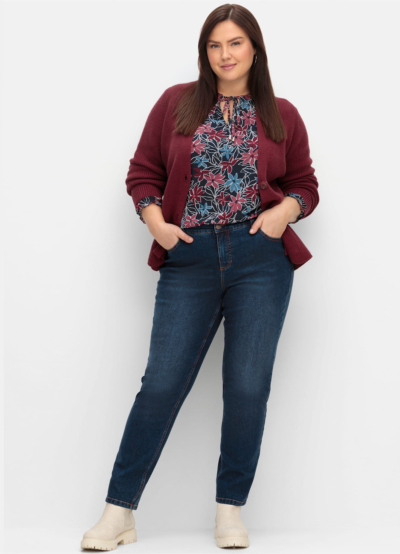 Sheego Bequeme Jeans 1 Stk. tlg. günstig online kaufen