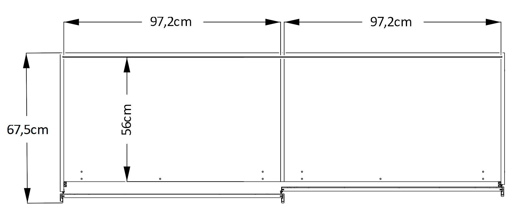 STAUD Schwebetürenschrank »Sinfonie Plus, edles Design in hochwertiger Qualität, Made in Germany«, Mit Spiegeltüre und in vier verschiedenen Ausstattungsvarianten