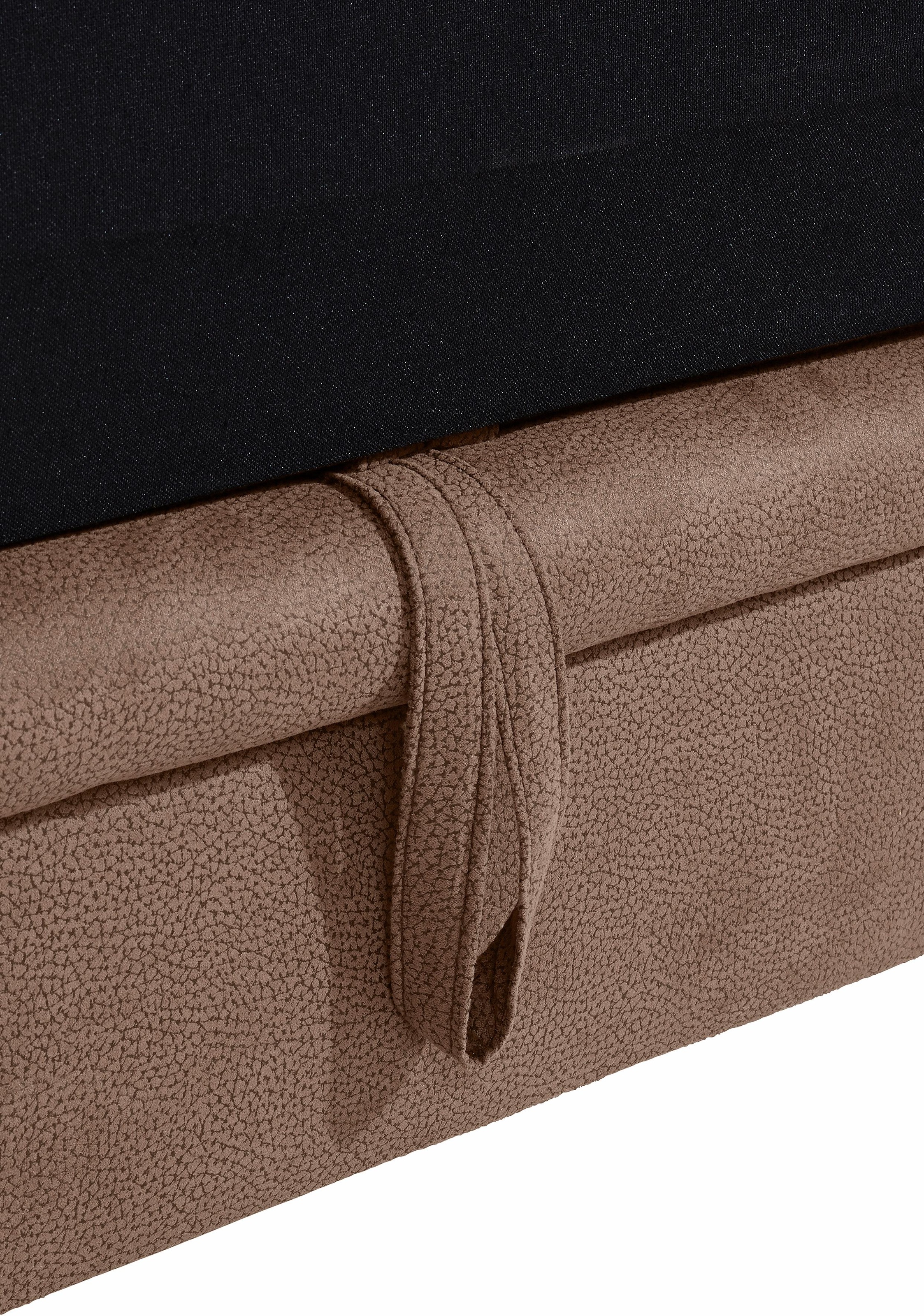 sit&more Ecksofa »Savoni L-Form«, wahlweise mit Bettfunktion