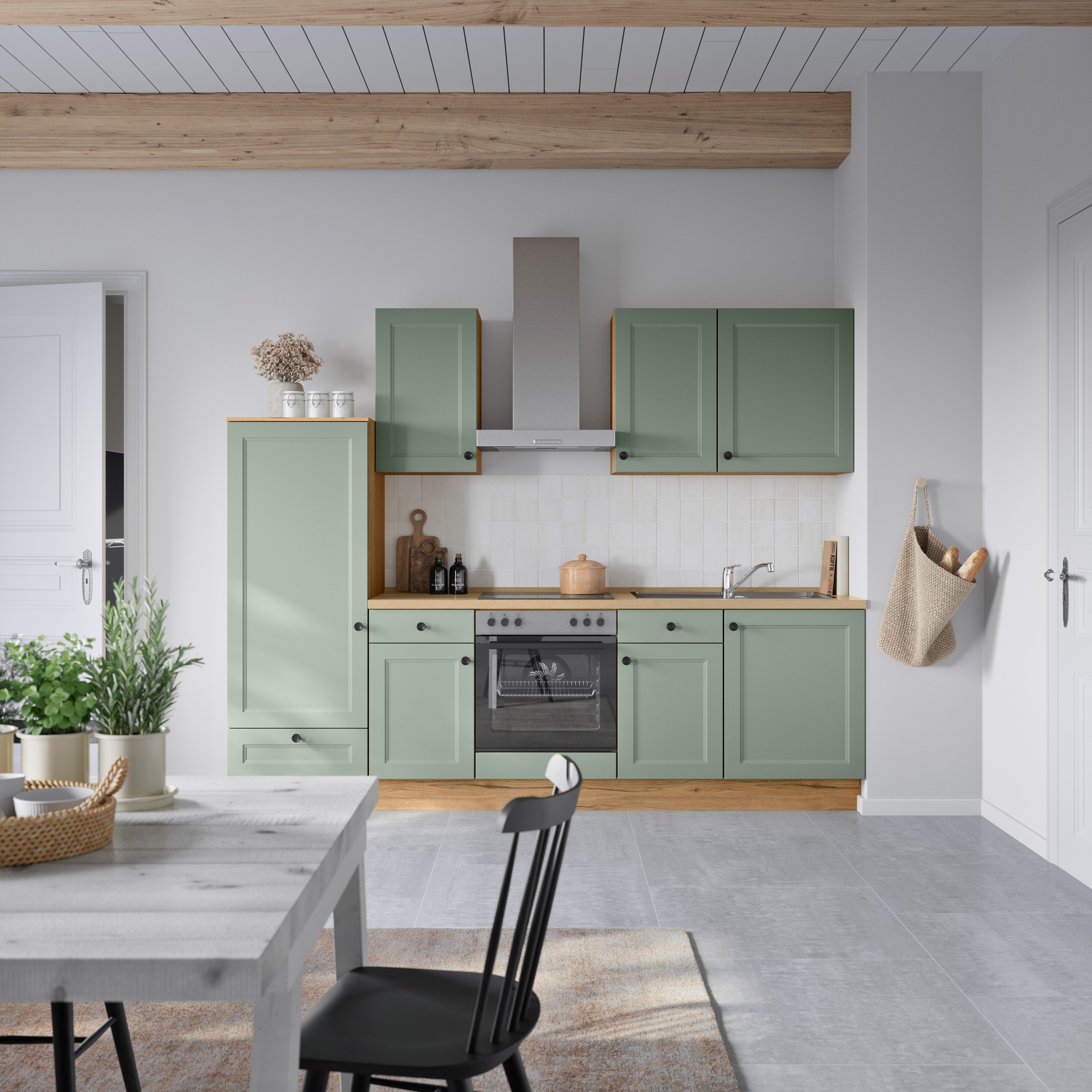 nobilia® Küchenzeile »"Cascada I"«, vormontiert, Ausrichtung wählbar, Breite 270 cm, wahlw. mit E-Geräten