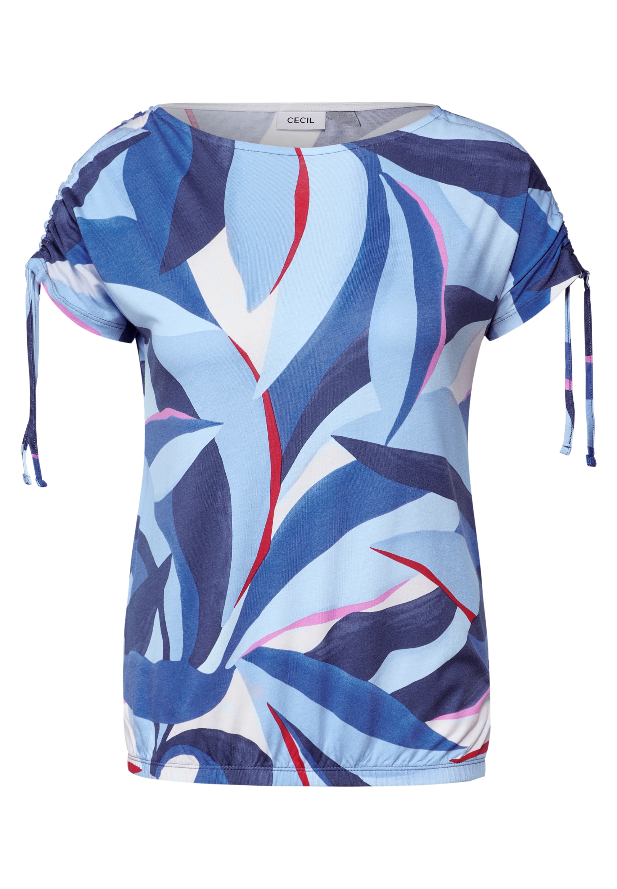 Cecil Print-Shirt, mit Elastiksaum