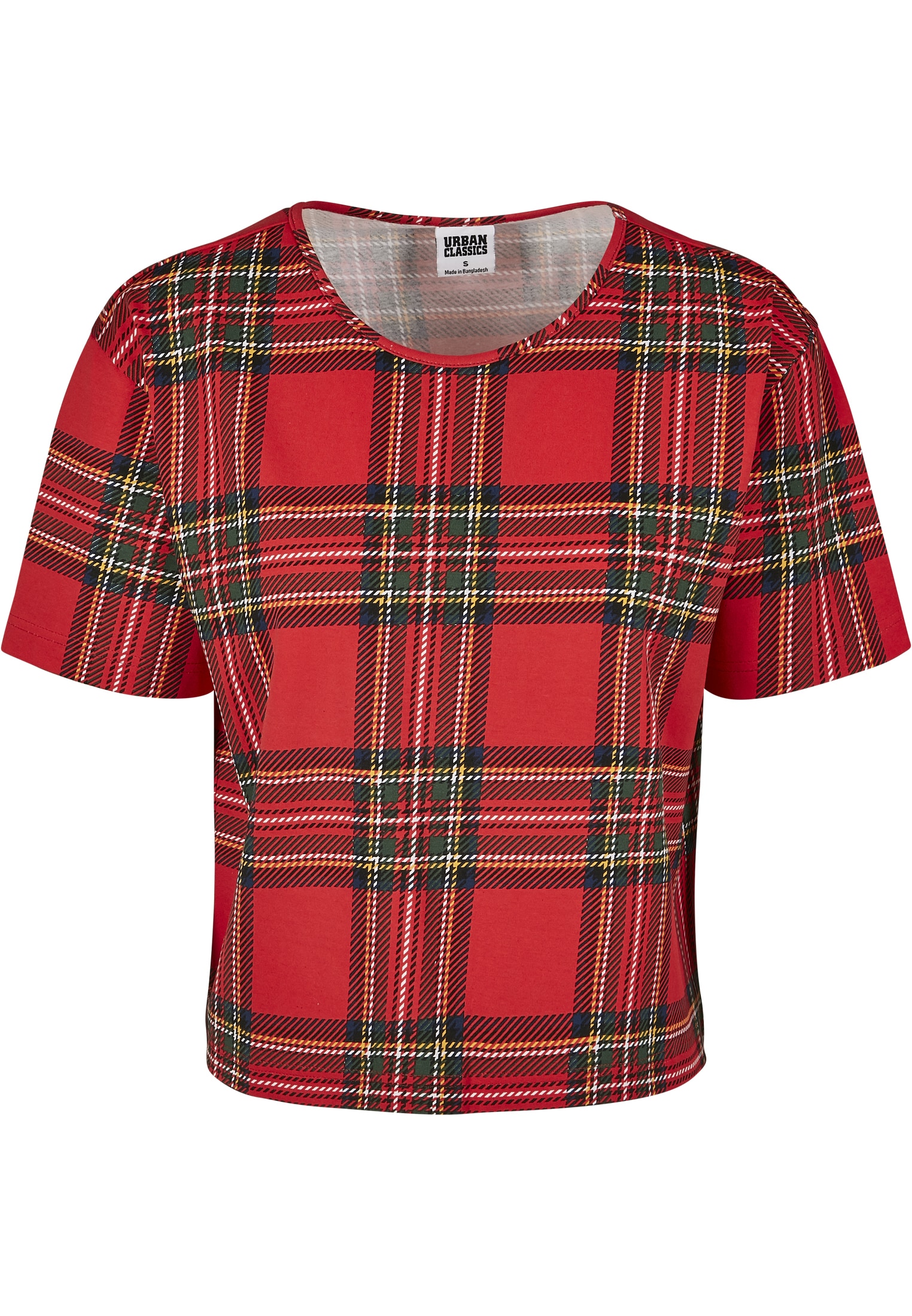 URBAN CLASSICS T-Shirt »Damen Ladies AOP Tartan Short Oversized Tee«, (1 tlg.)  für bestellen | BAUR
