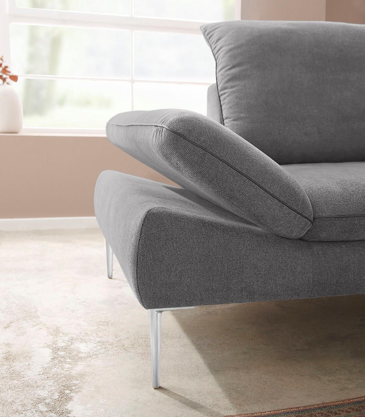 Thumbnail - W.SCHILLIG Ecksofa "enjoy&MORE, Designsofa, elegant und bequem, L-Form", mit Sitztiefenverstellung, Füße Chrom glänzend,...