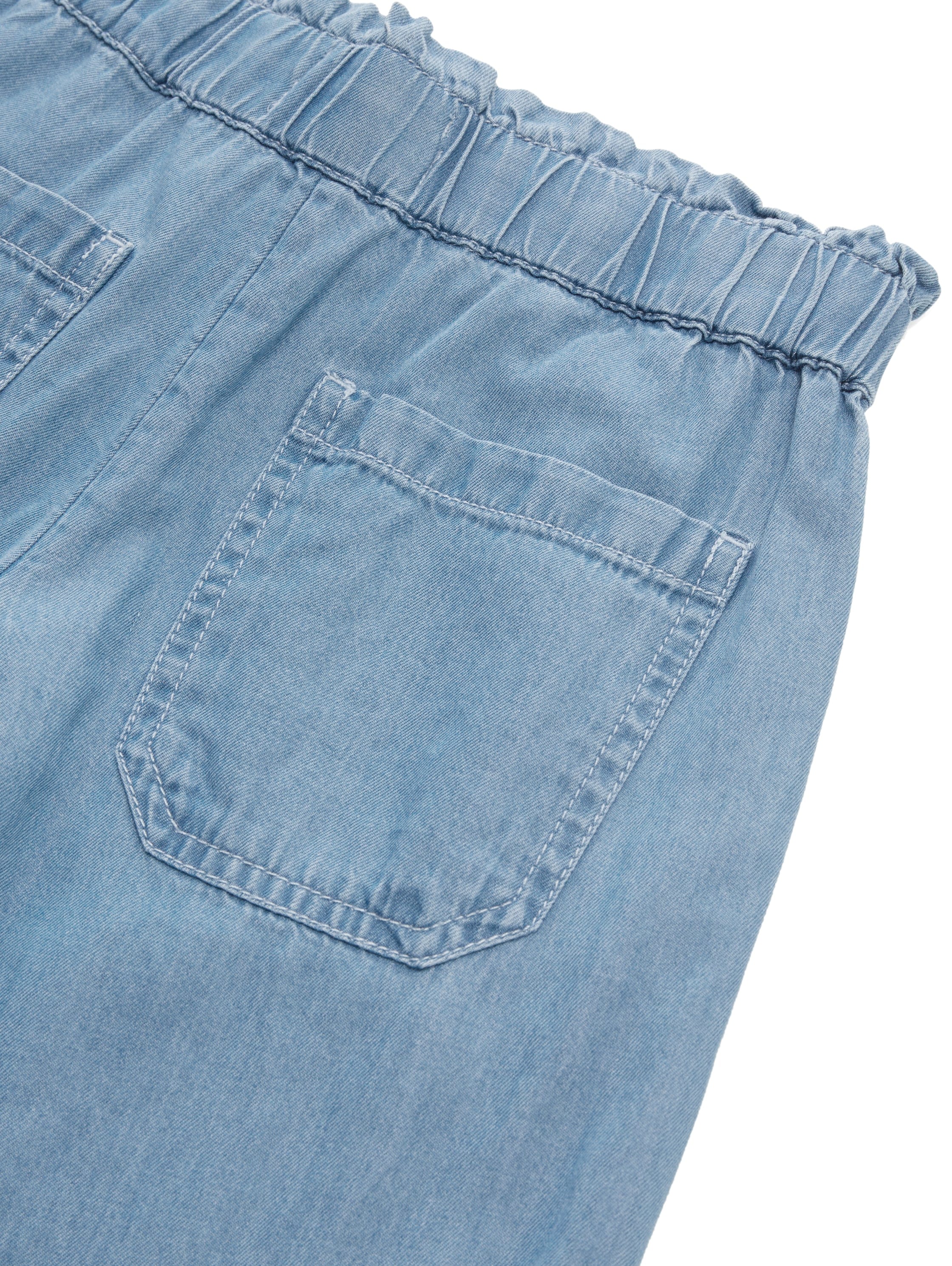 TOM TAILOR Weite Jeans, mit elastischem Bund und Eingrifftaschen