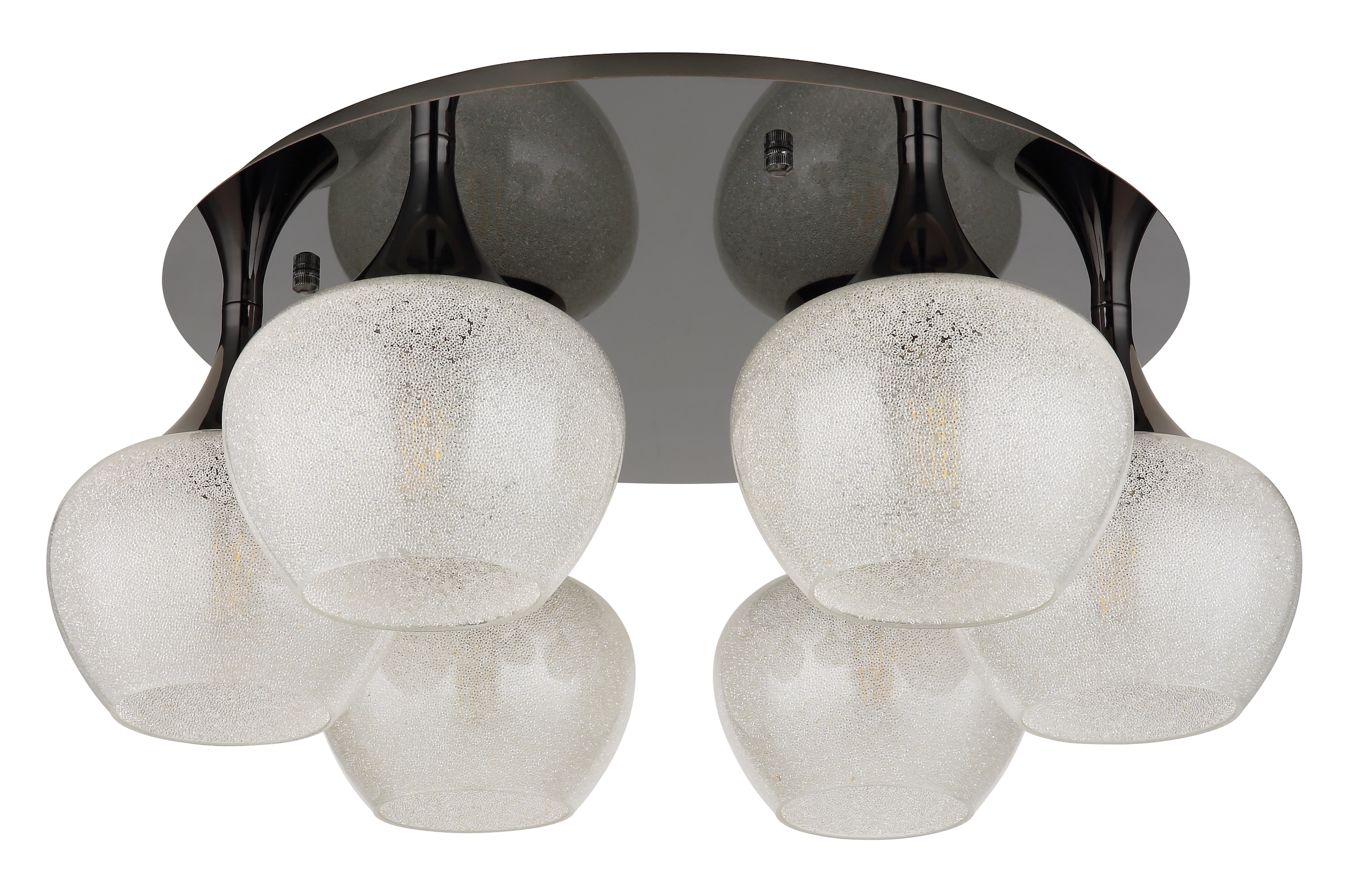 GLOBO LIGHTING Deckenleuchte »MAXY«, Leuchtmittel E27 | ohne Leuchtmittel, Deckenlampe/Glas klar/Acrylkristalle/Wohnzimmer/Esszimmer/elegant
