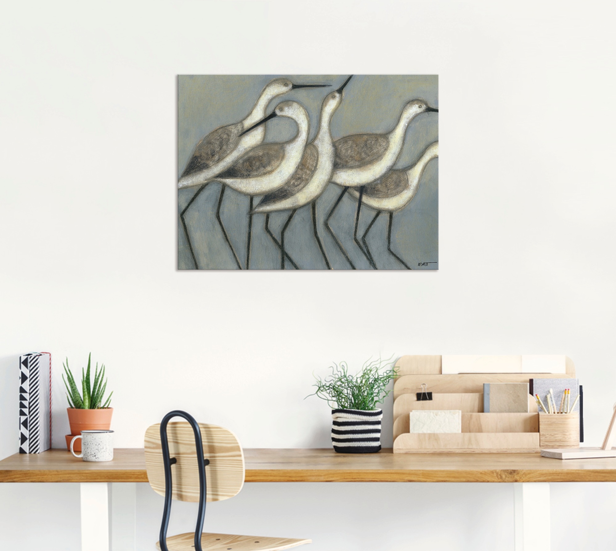 Thumbnail - Artland Alu-Dibond-Druck "Küstenvögel II", Vögel, (1 St.), für Innen- und Außenbereich geeignet, Outdoorbild