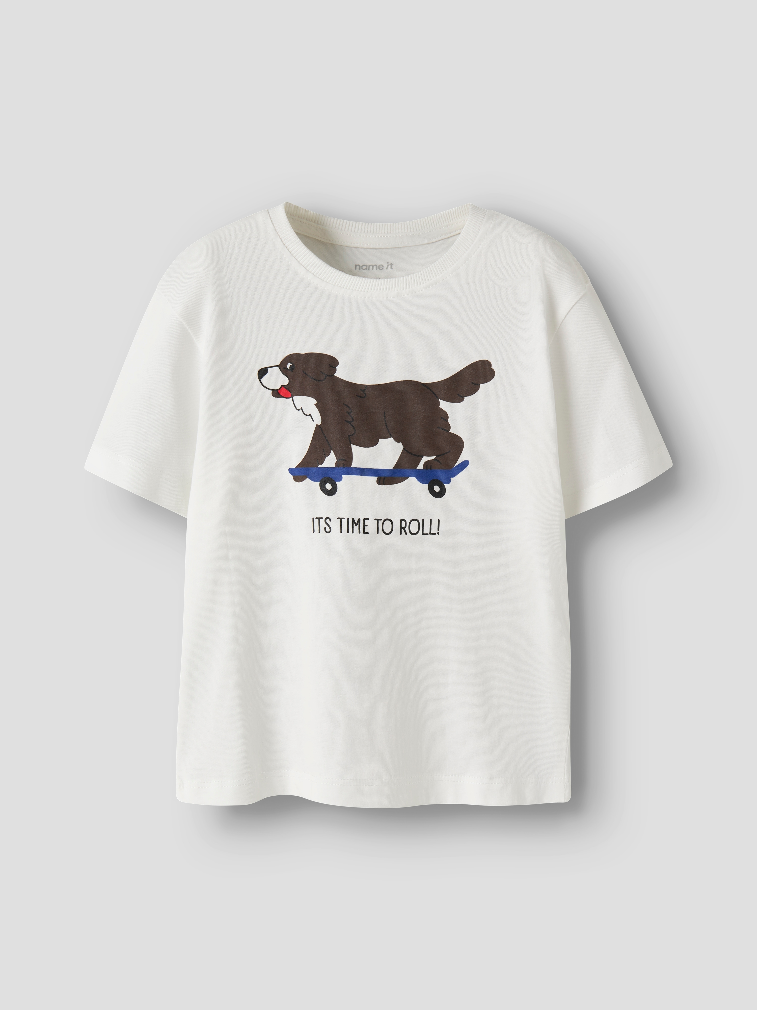 Name It Rundhalsshirt "NMMKASIL SS NREG TOP PB" Baumwolle, regular fit