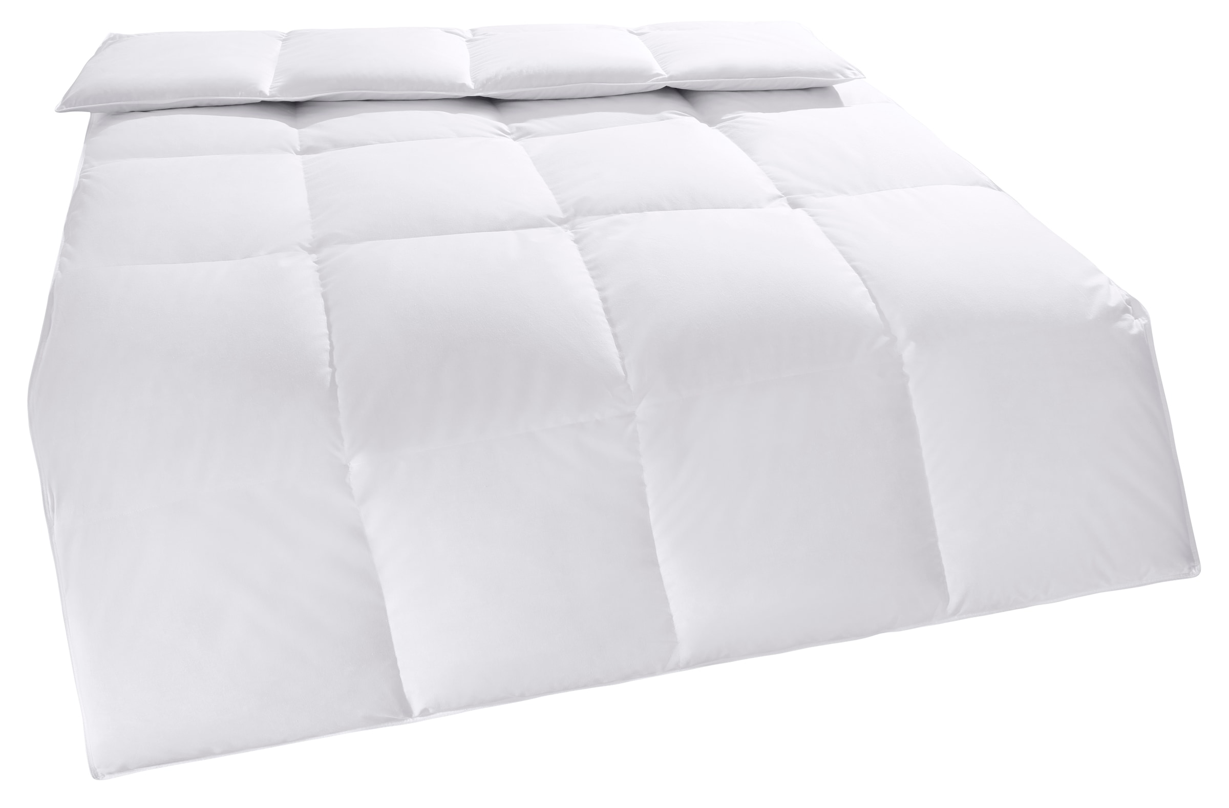 my home Daunenbettdecke + Kopfkissen »Cavanelle Bettdecke 135x200 cm, 155x220 cm«, (Spar-Set), Set mit Kissen 40x80 oder 80x80 cm, Sommer, Winter, Made in Germany