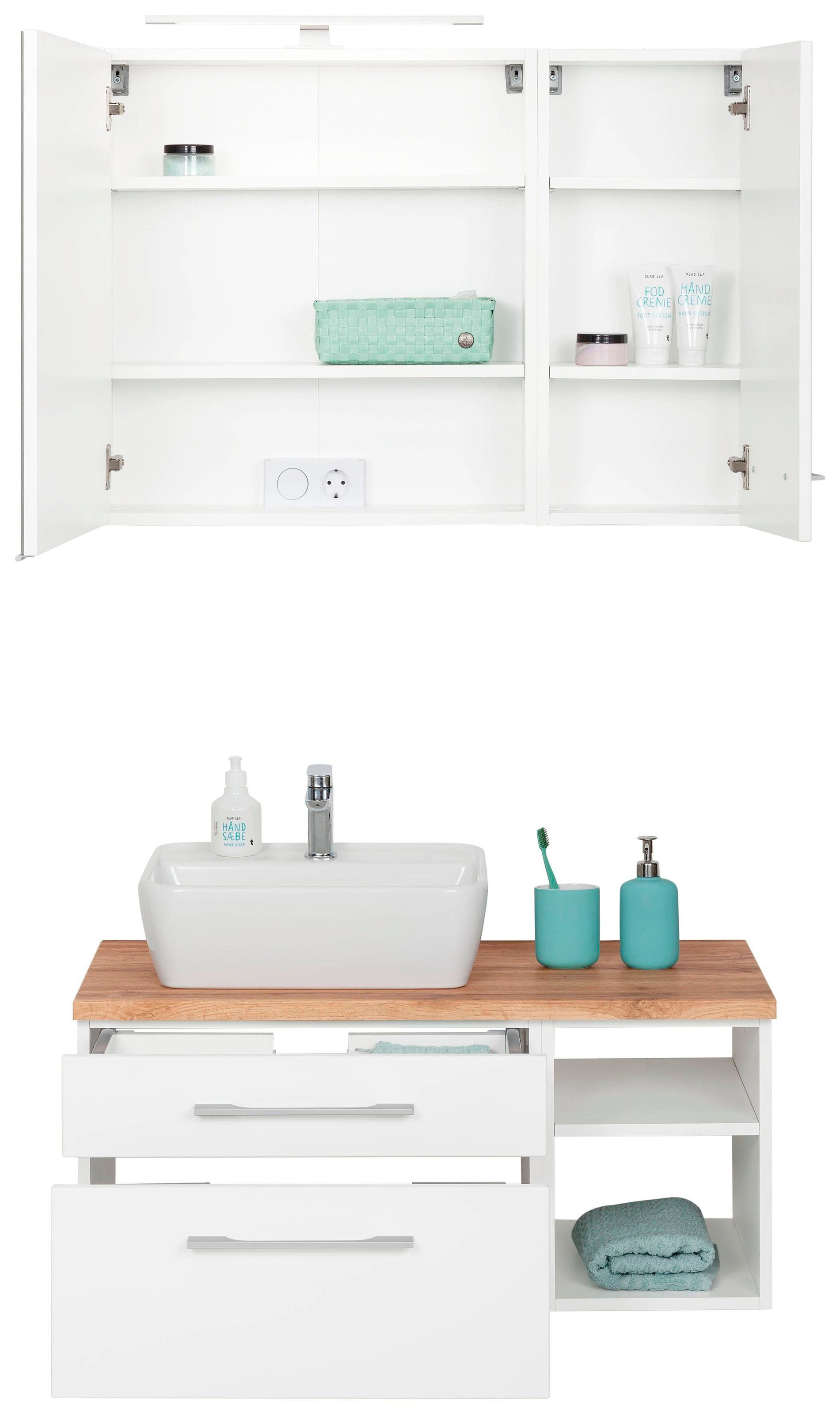 Thumbnail - welltime Badmöbel-Set "Davos" 3 Stk. tlg.