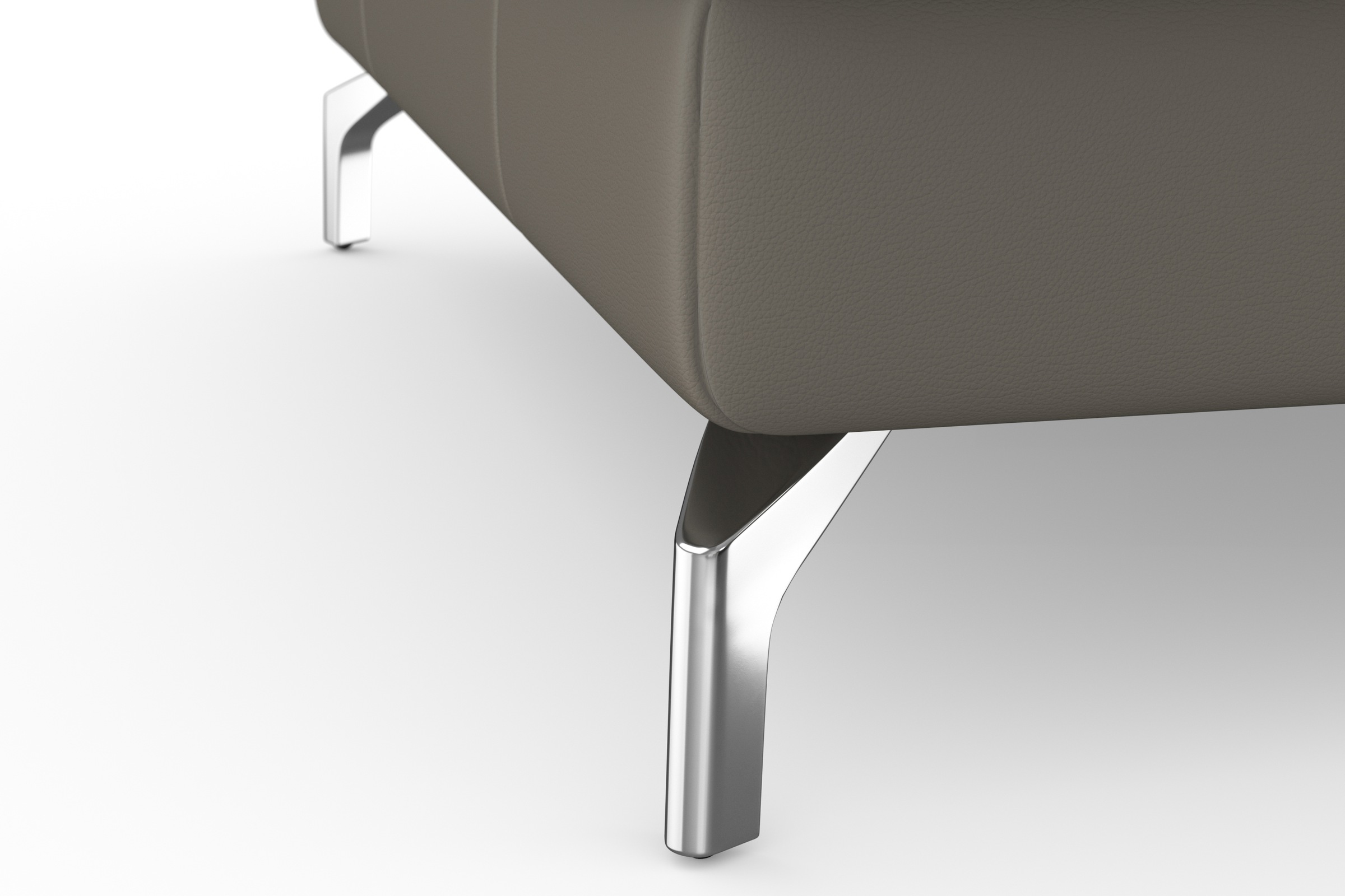 sit&more Wohnlandschaft »Bendigo U-Form«, inklusive Sitztiefenverstellung, Bodenfreiheit 12 cm, in 2 Fußfarben