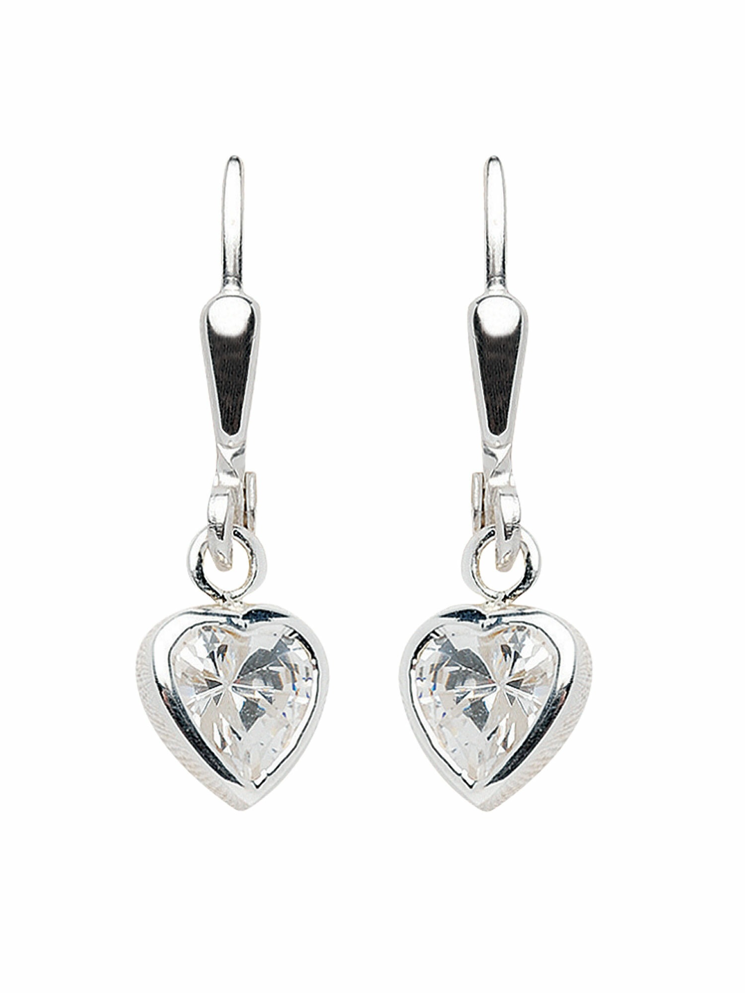 925 Adelia´s Herz 925 Zirkonia Silber Silber mit Damen Sterling Paar mit Silberschmuck Ohrhänger kaufen online Ohrringe | Paar / Ohrhänger »1 BAUR Zirkonia«, für