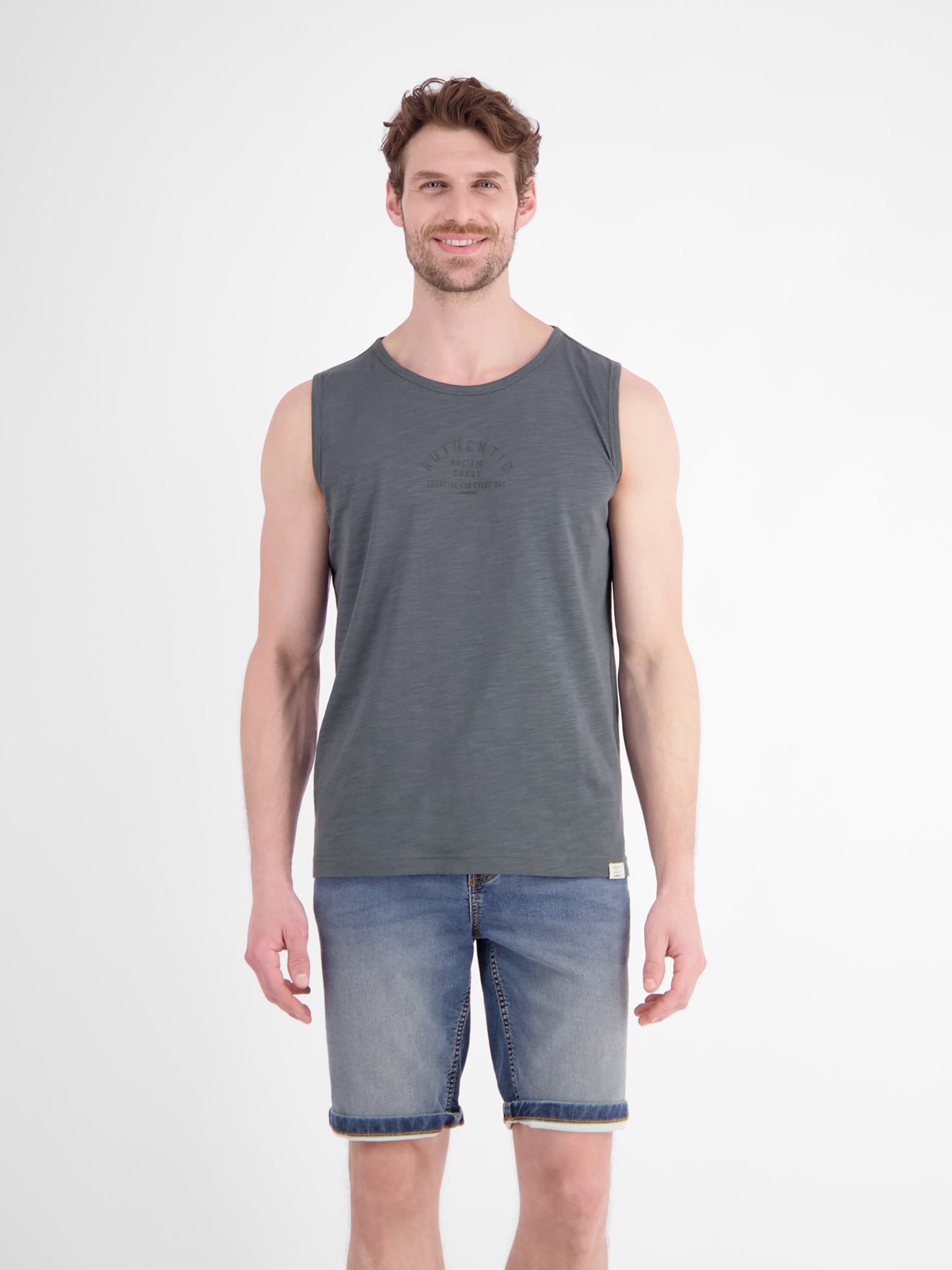 LERROS Tanktop Sommershirt/ärmellos mit Frontprint