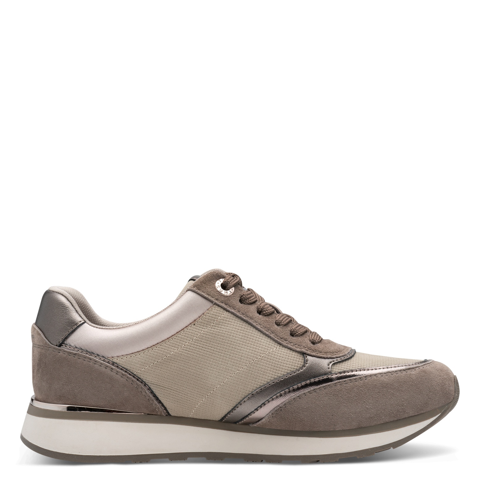 Tamaris Keilsneaker, Freizeitschuh, Halbschuh, Schnürschuh mit Kontrastbesätzen