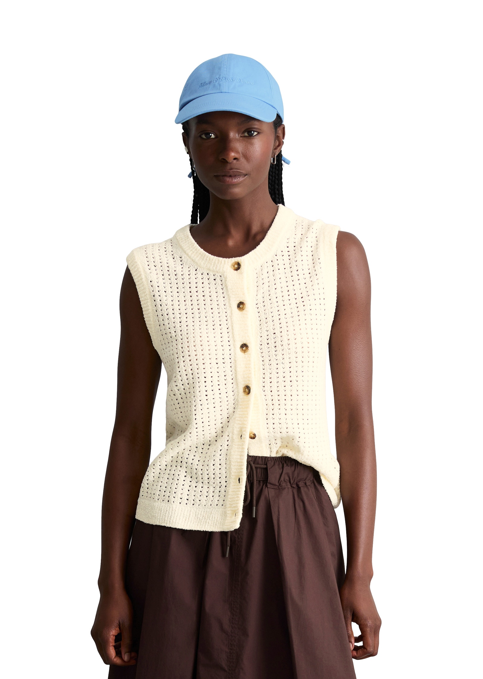 Marc O'Polo DENIM Strickweste »aus weichem Organic Cotton-Mix«