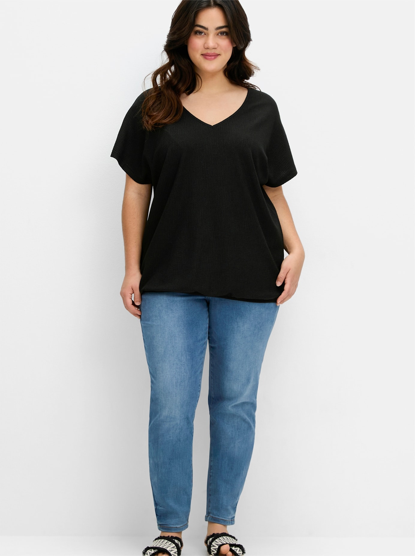 Sheego T-Shirt »T-Shirt«, (1 tlg.)