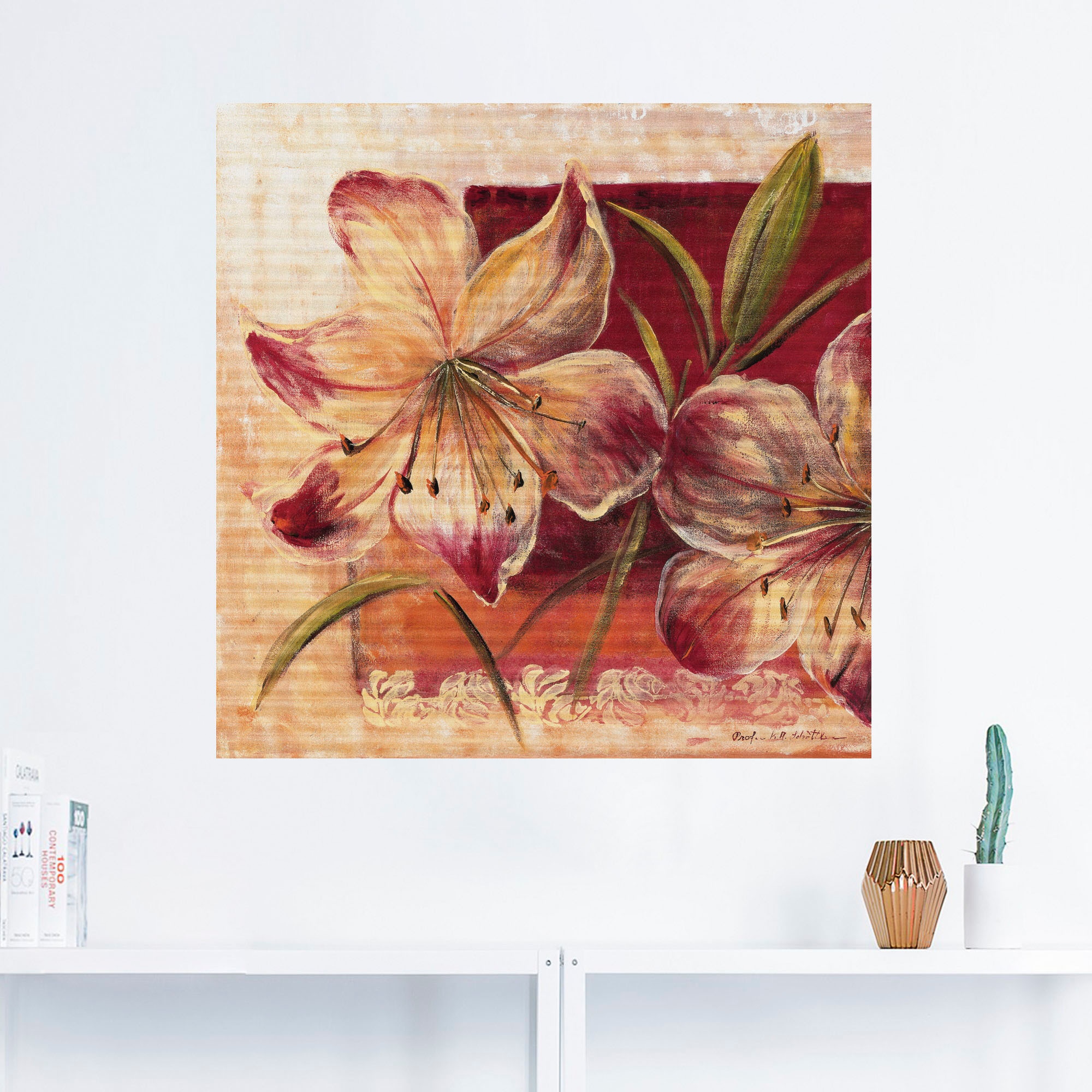 Artland Wandbild »Klassische Blumen III«, Blumen, (1 St.), als Leinwandbild, Wandaufkleber in verschied. Größen