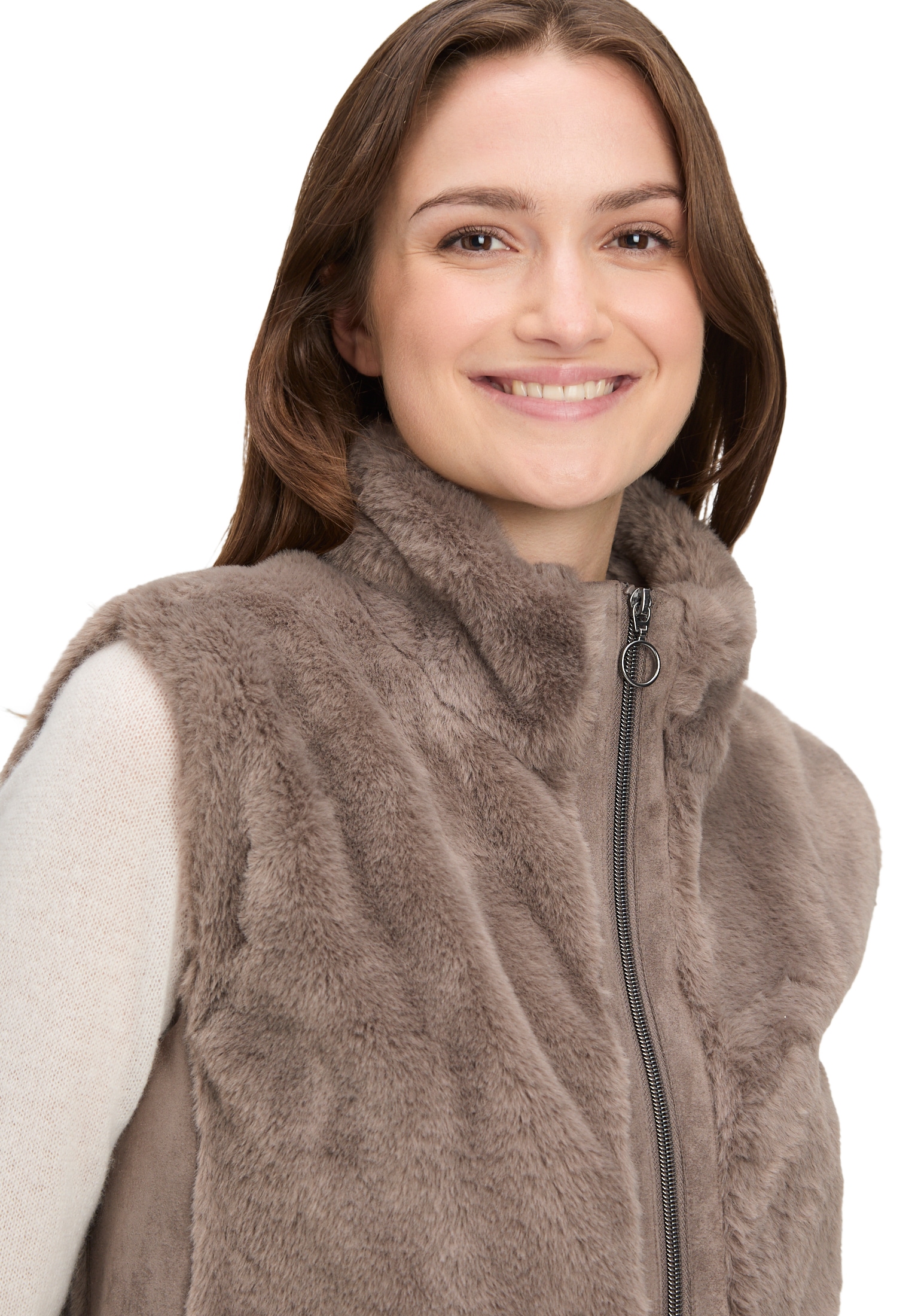 Betty Barclay Plüschweste »Damen Plüschweste mit Reißverschluss«