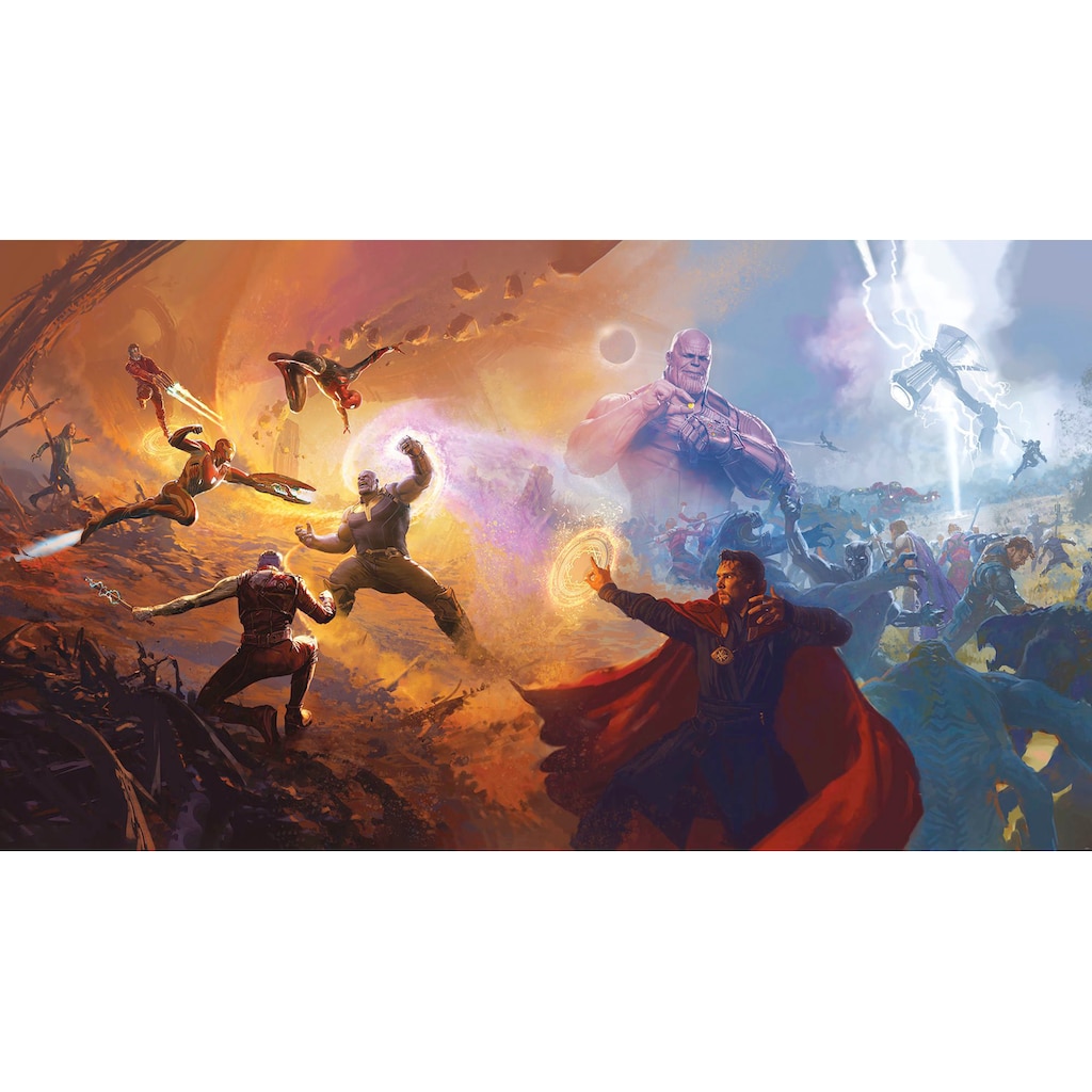 Komar Vliestapete »Avengers Epic Battles Two Worlds«, 500x280 cm (Breite x Höhe)