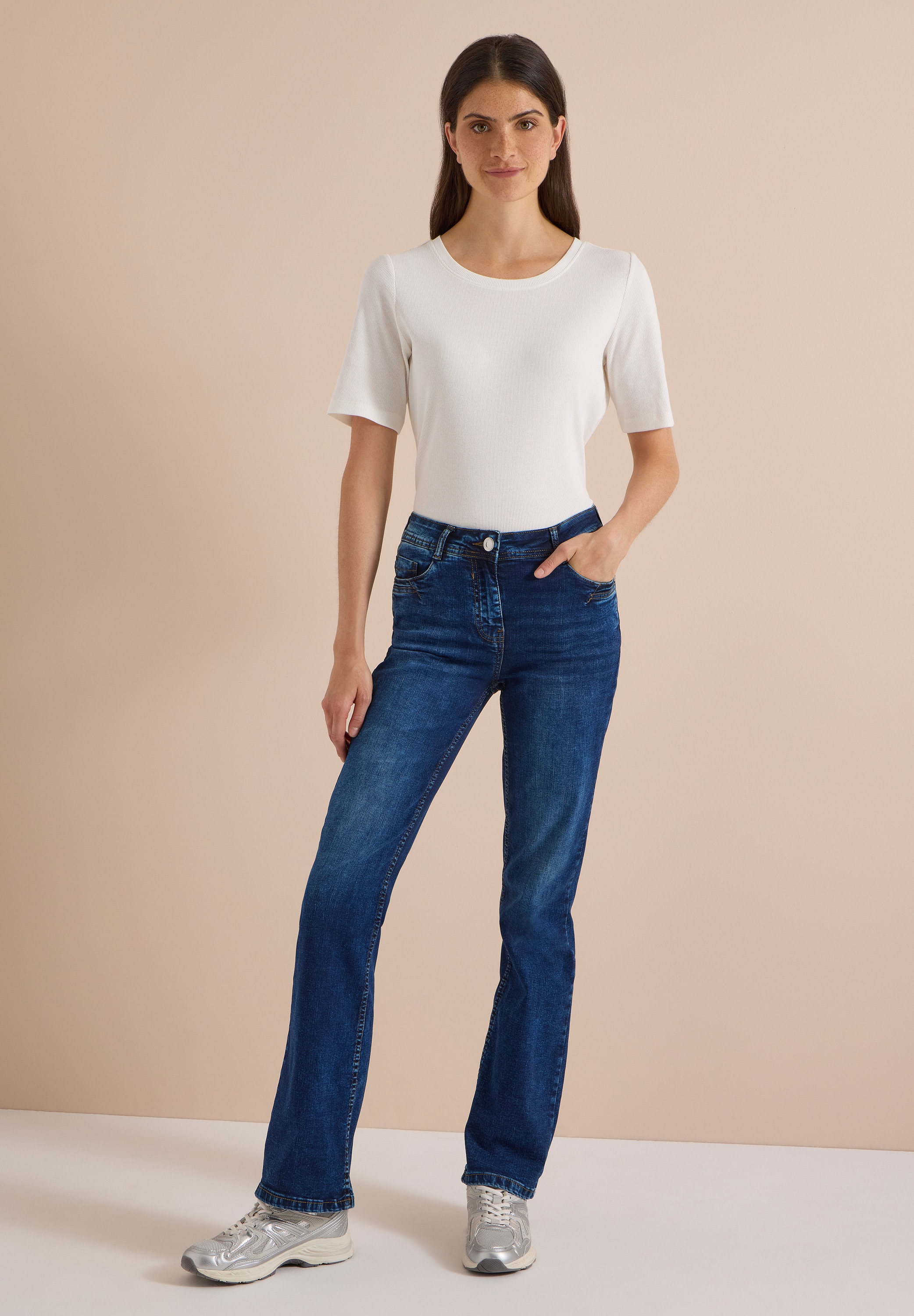Cecil Slim-fit-Jeans High Waist