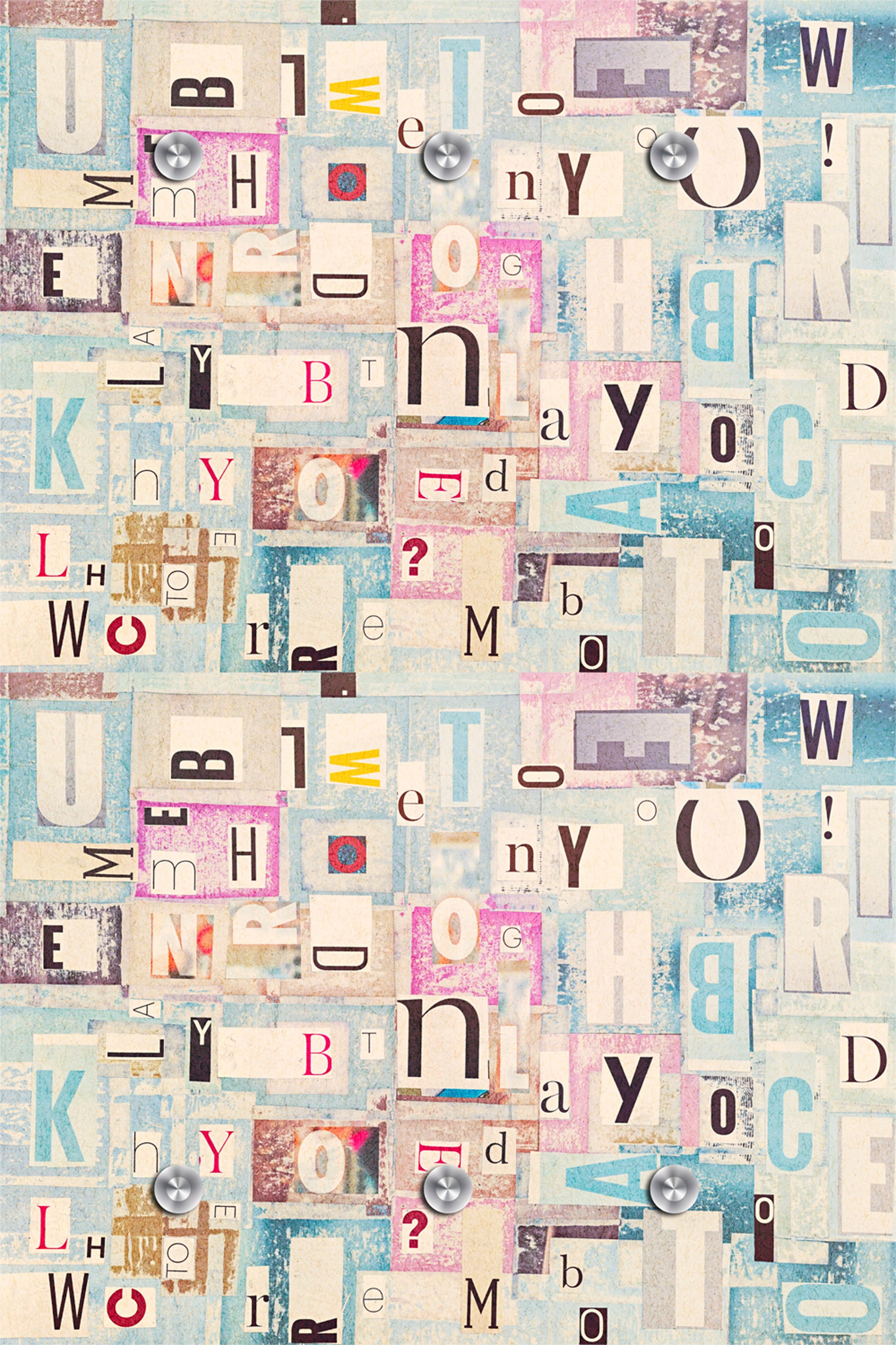 Garderobenleiste »Buchstaben«