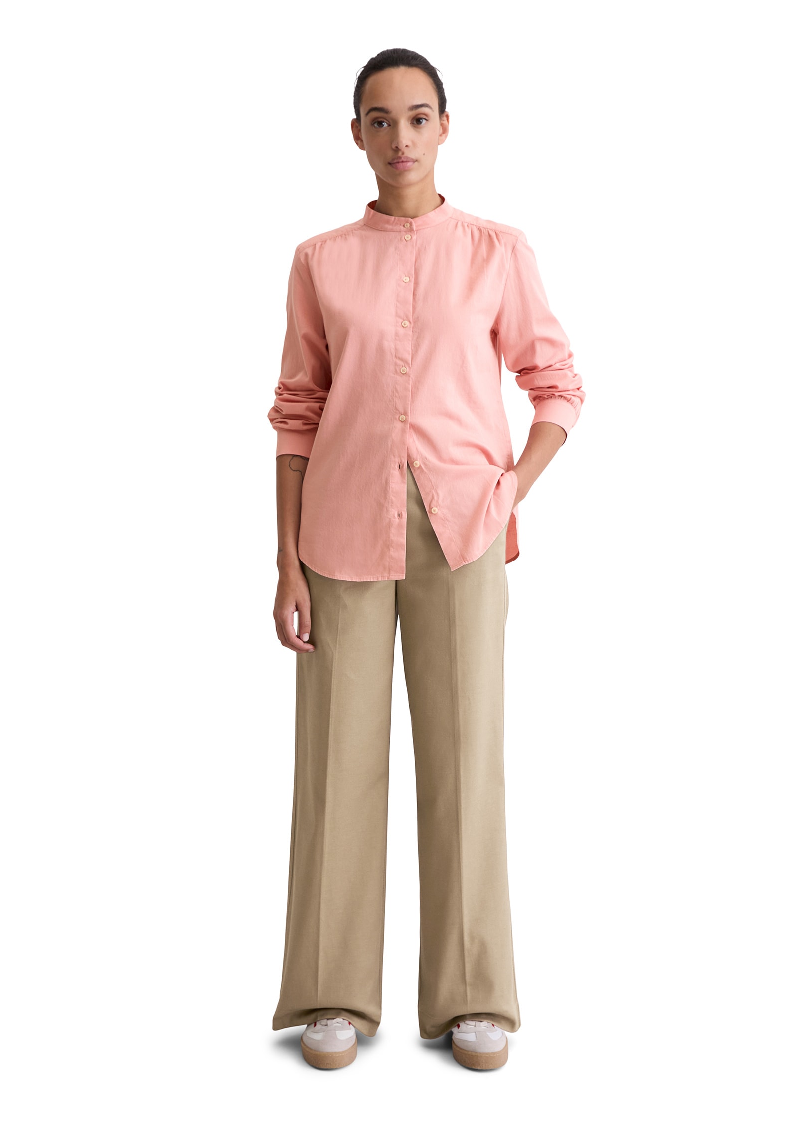 Marc O'Polo Langarmbluse »aus softem Baumwoll-Satin«