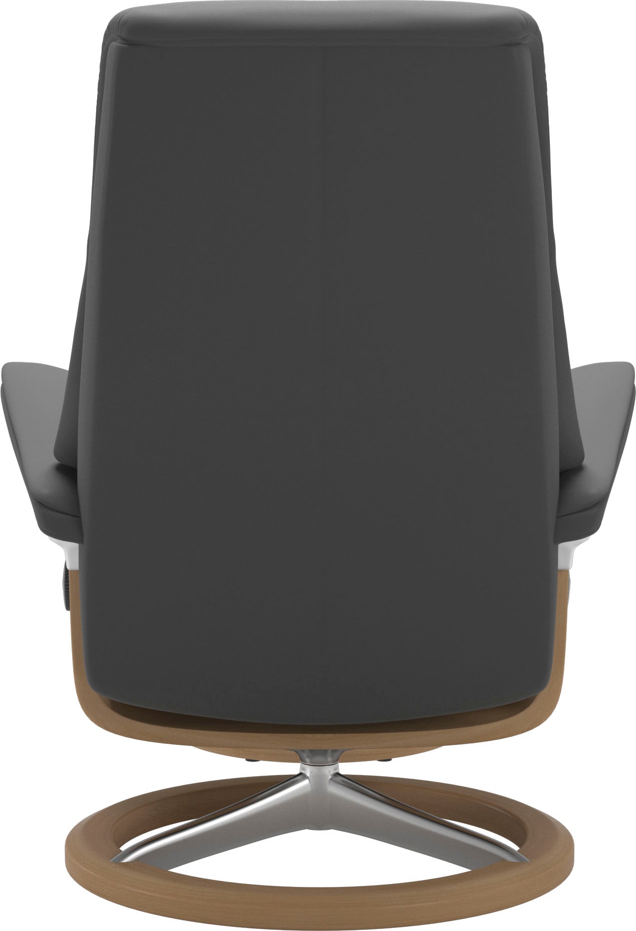 Stressless® Relaxsessel »View«, (Set, Relaxsessel mit Hocker), mit Signature Base, Größe M,Gestell Eiche