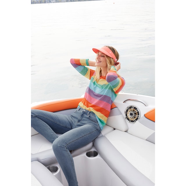 Aniston CASUAL Langarmshirt, mit farbstarken Streifen online bestellen |  BAUR