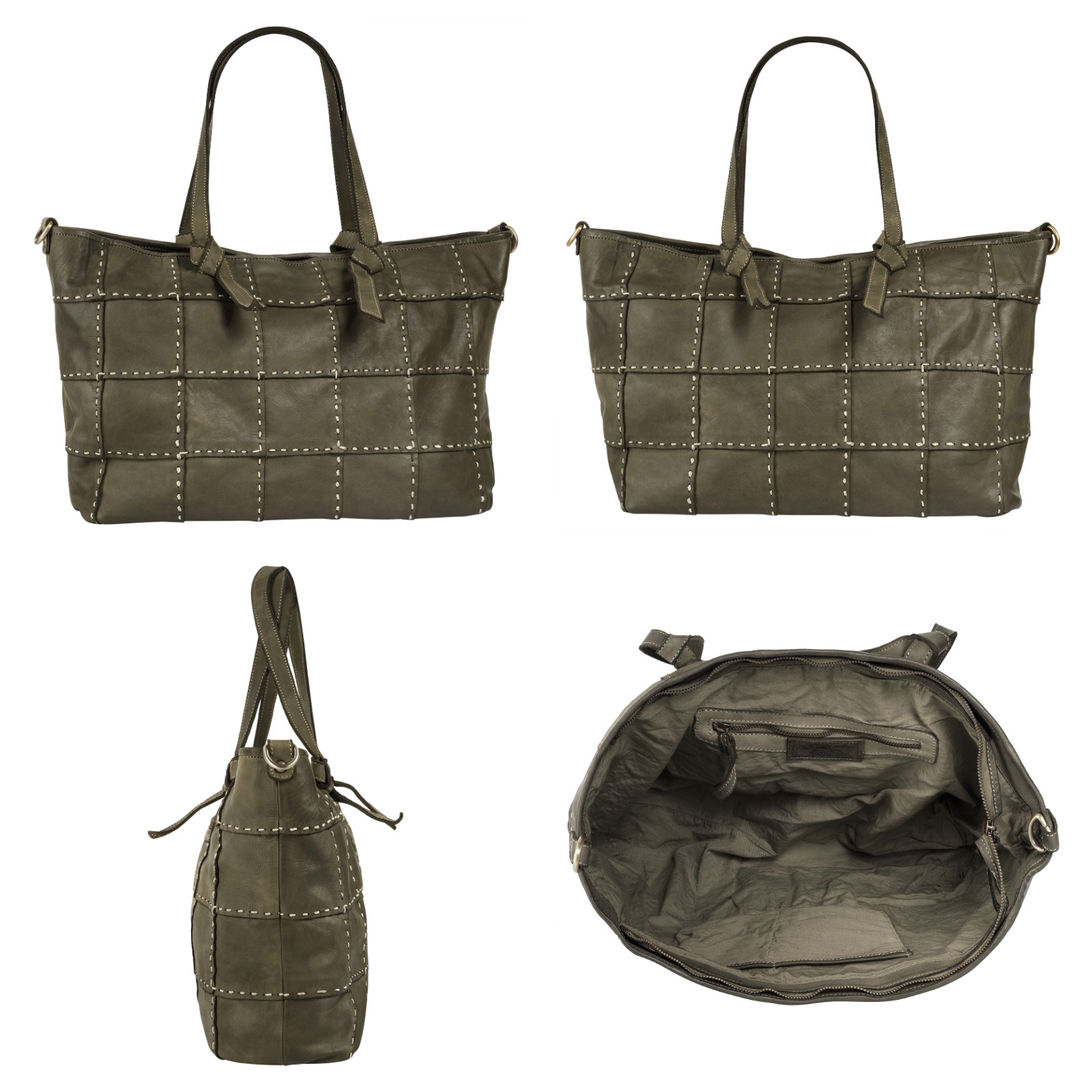 Samantha Look Shopper, echt Leder, Made in Italy