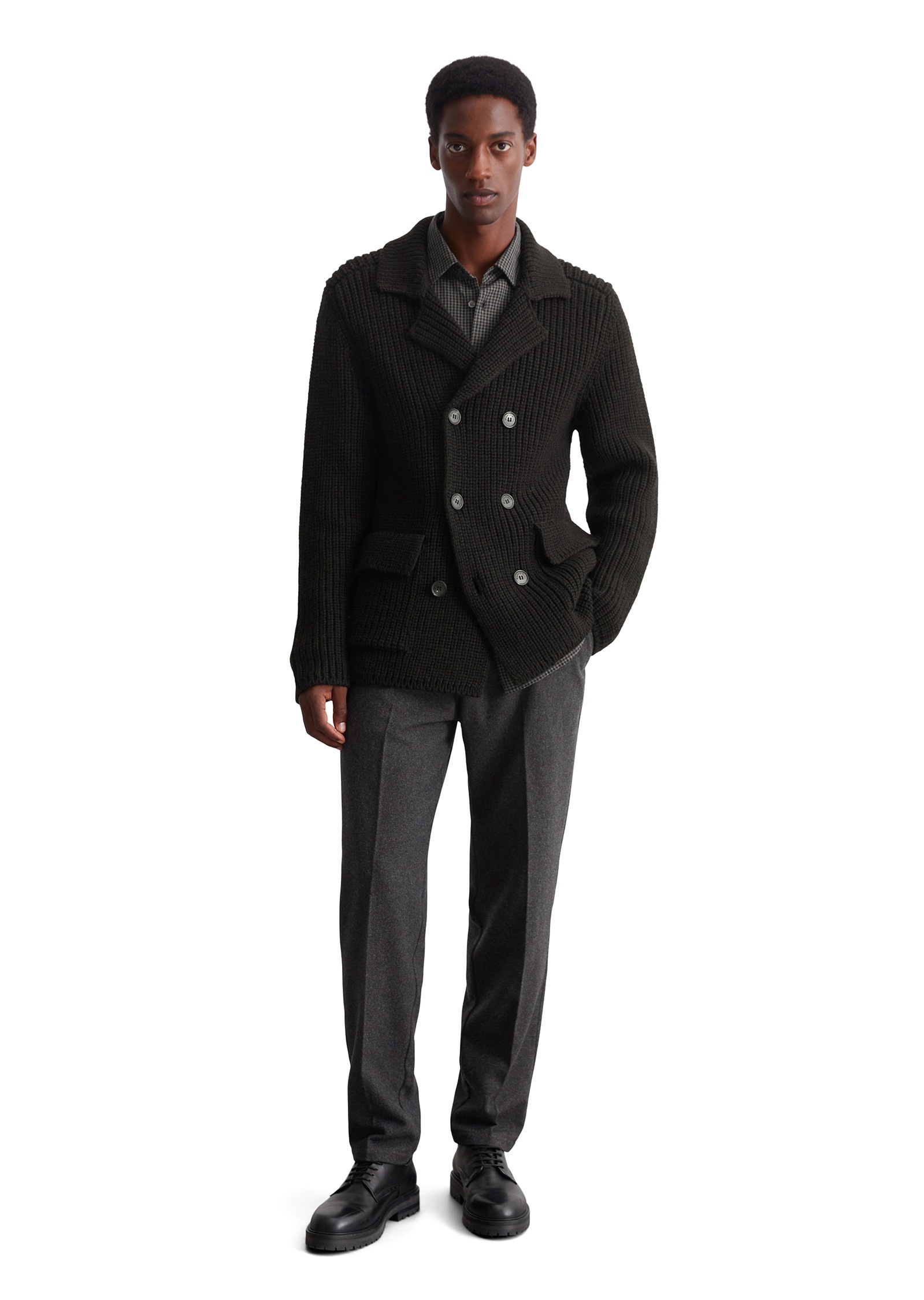 Marc O'Polo Cardigan »aus schwerem Schurwoll-Baumwoll-Mix«