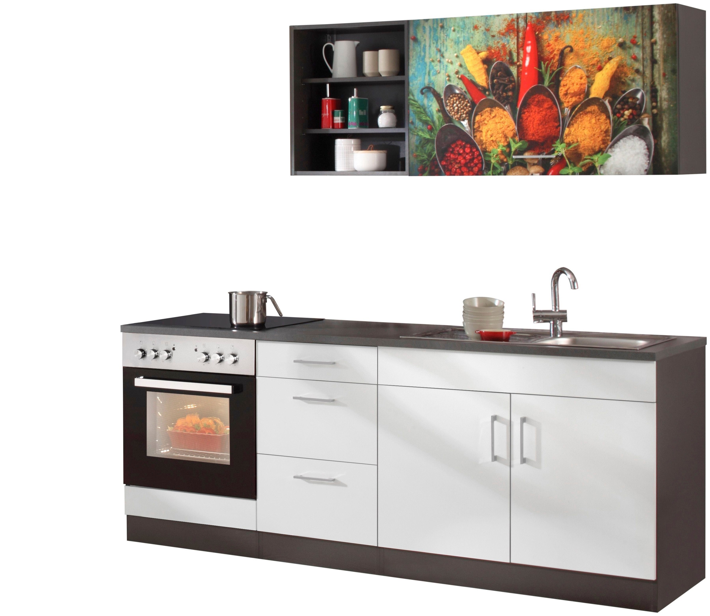 KOCHSTATION Küchenzeile "KS-Paris – Küchen mit einzigartigen Fotomotiven au günstig online kaufen