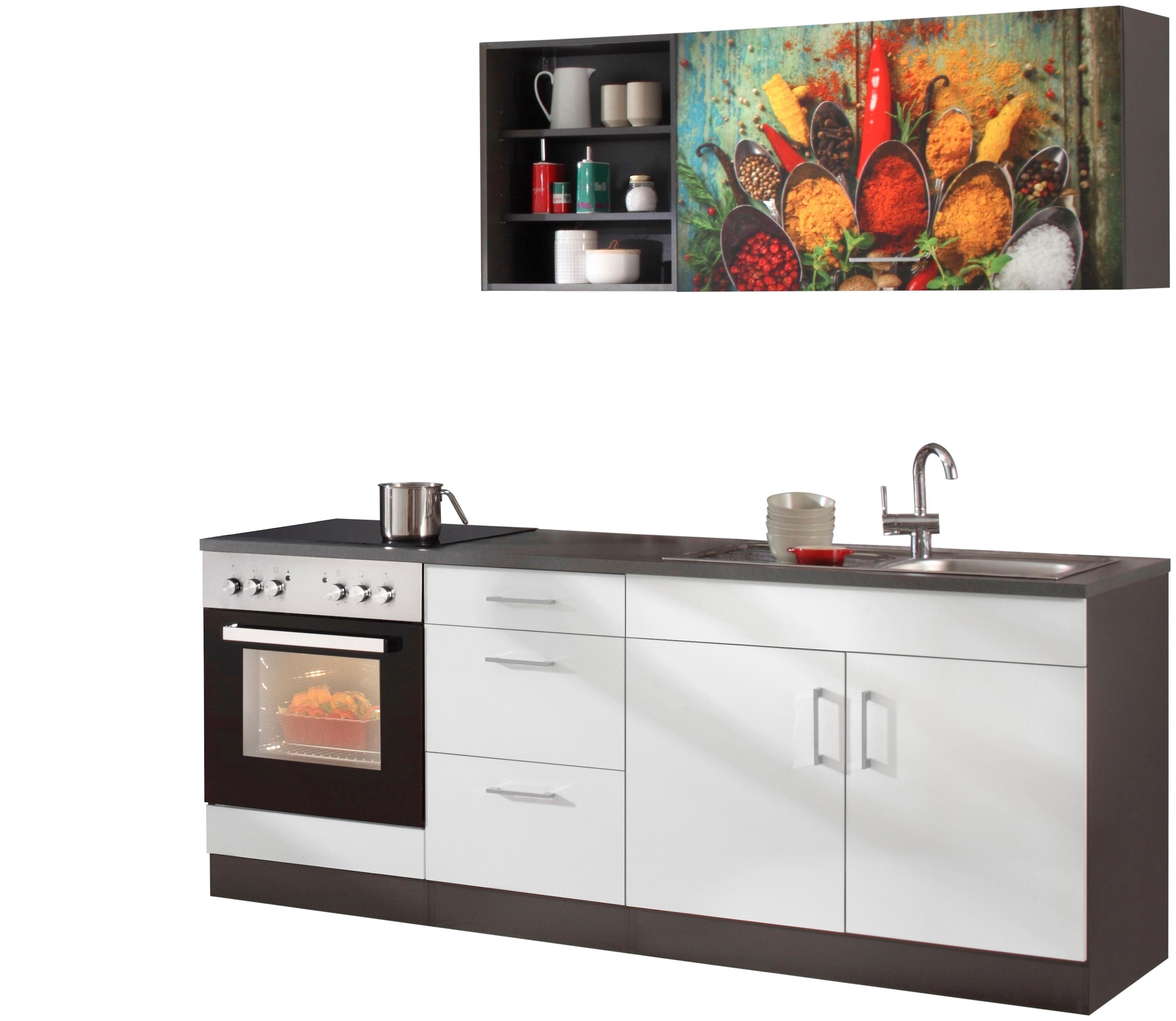 KOCHSTATION Küchenzeile "KS-Paris – Küchen mit einzigartigen Fotomotiven au günstig online kaufen