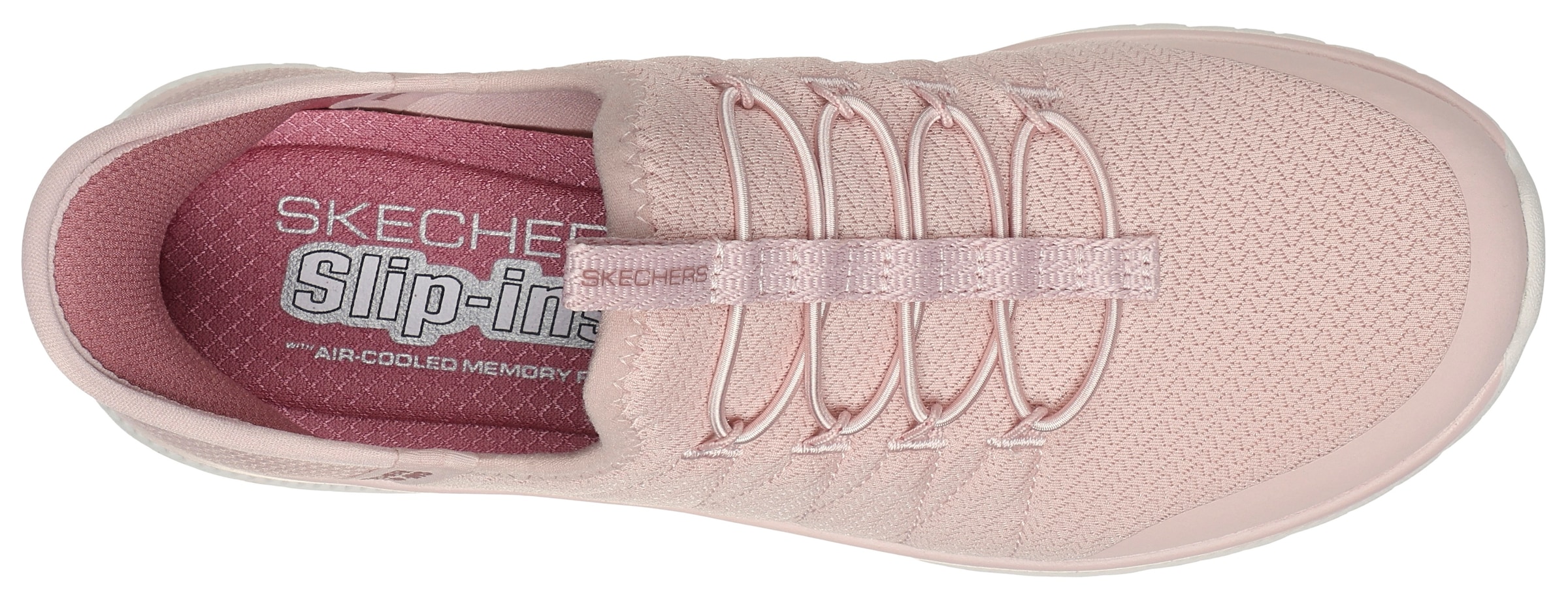 Skechers Slip-On Sneaker »VIRTUE-GLOW«, Schlupfschuh, Slipper, Freizeitschuh mit praktischen Gummizügen