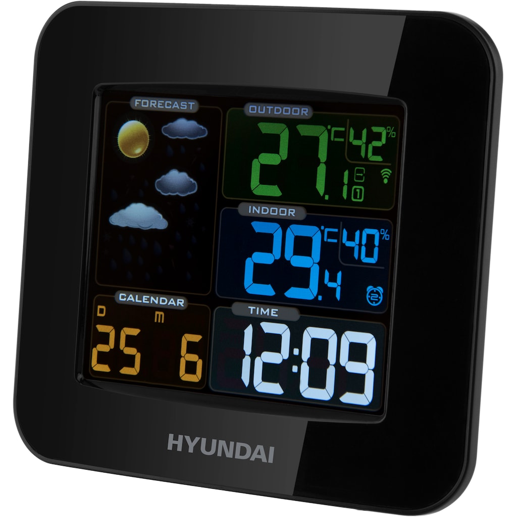 Hyundai Wetterstation »Hyundai WS8446«, (mit Außensensor)