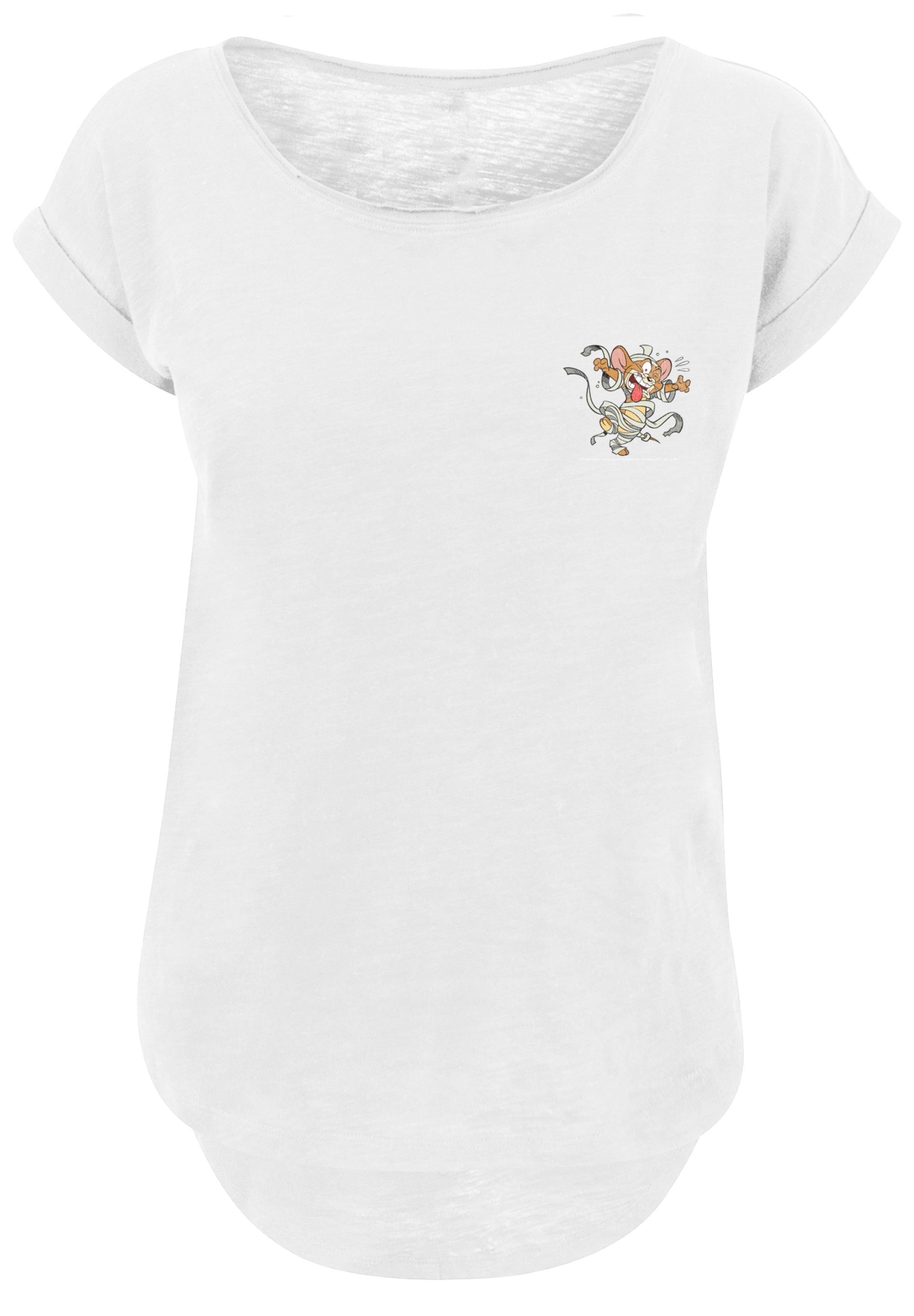 F4NT4STIC T-Shirt »Tom and Jerry TV Serie Faux Mummy Jerry«, Damen,Premium Merch,Lang,Longshirt,Bedruckt