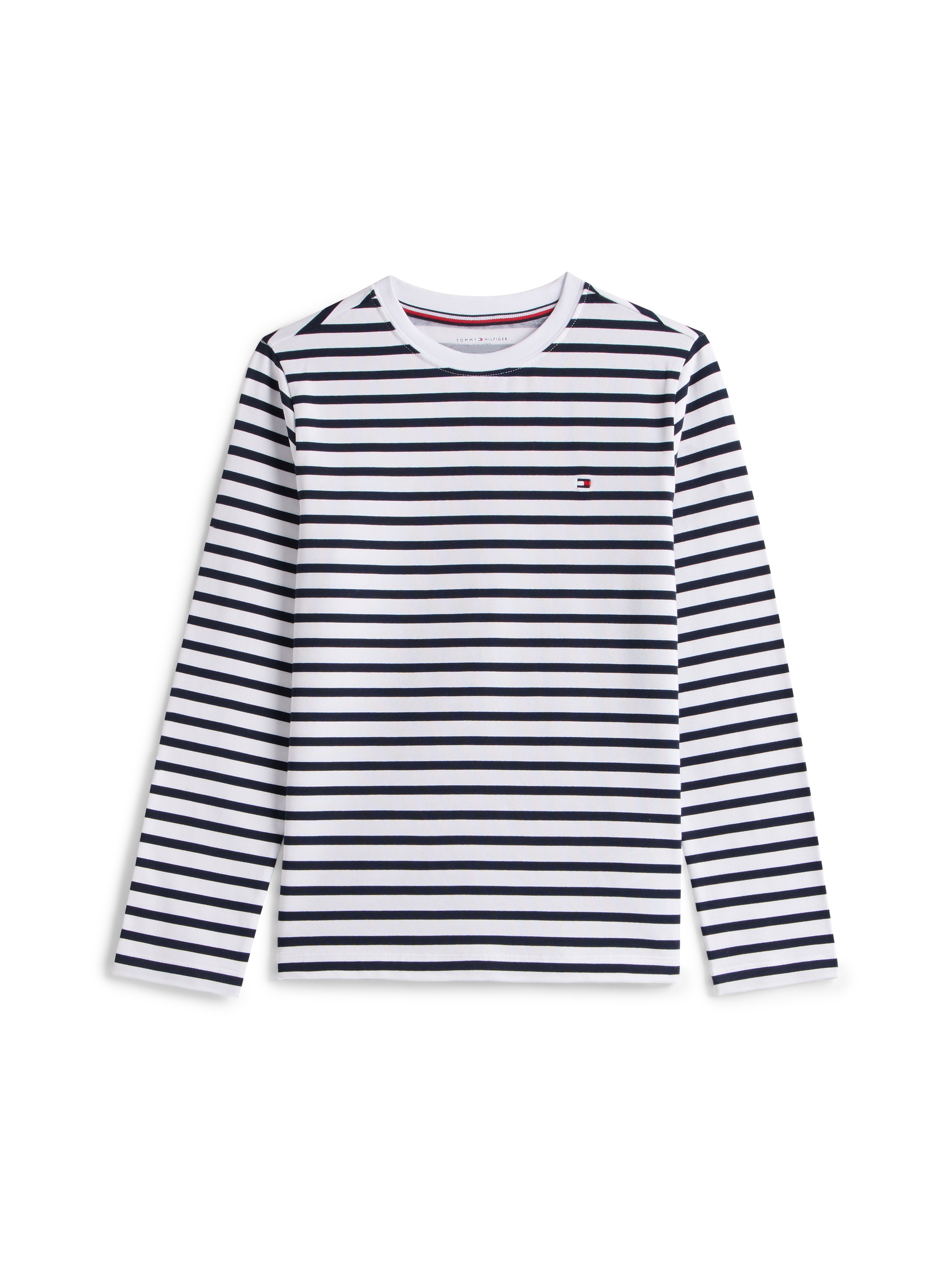 Tommy Hilfiger Underwear Schlafanzug »LS PJ CUFFED SET PRINT«, (Set, 2 tlg.), Bündchen an Bein, regular fit, Rundhals