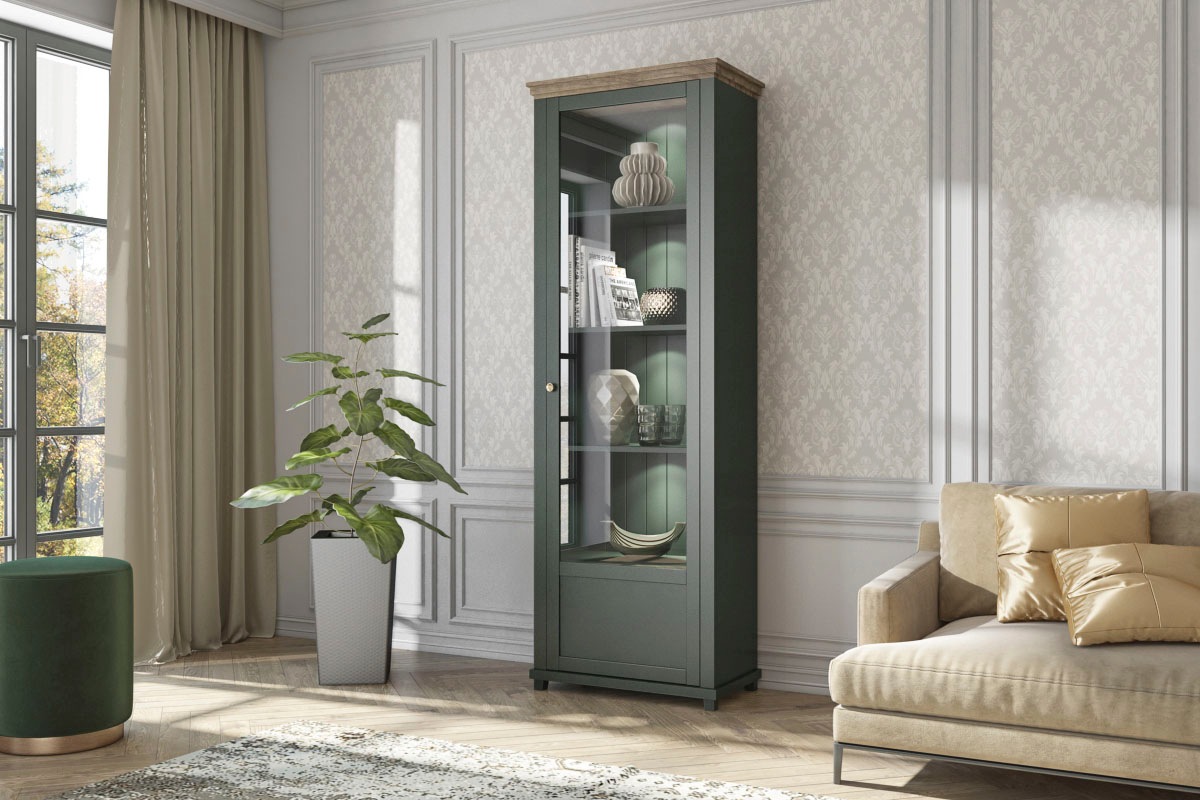 Home affaire Vitrine »Evora«, Standvitrine, 200 x 71cm