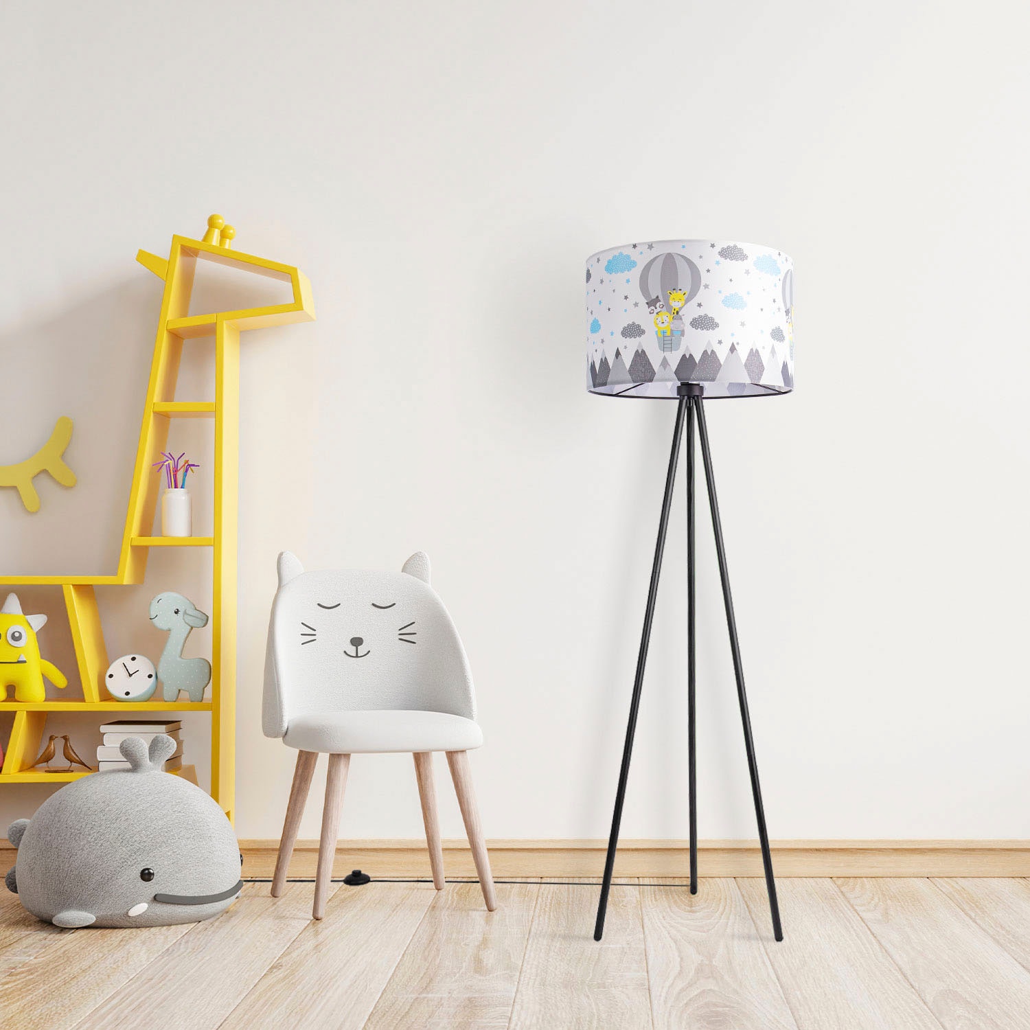 Paco Home Babyzimmer Kinderzimmer BAUR Stehlampe »Trina E27 Cosmo«, | Tiere Lampe Heißluftballon Kinderlampe