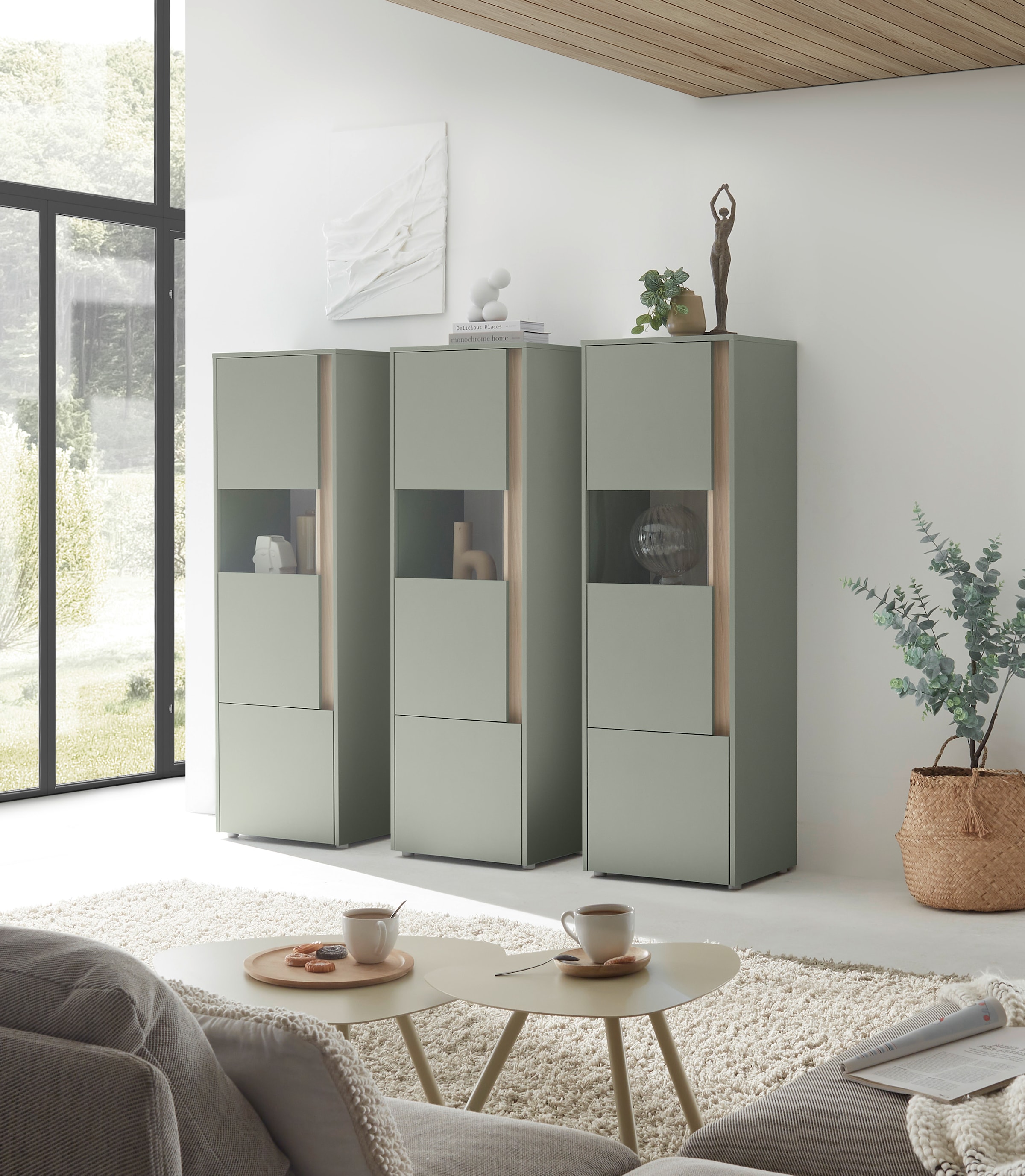 Home affaire Wohnwand »City/Giron, moderne Anbauwand, Komplettset in vielen Farben verfügbar« Set, 3 Stk. tlg.