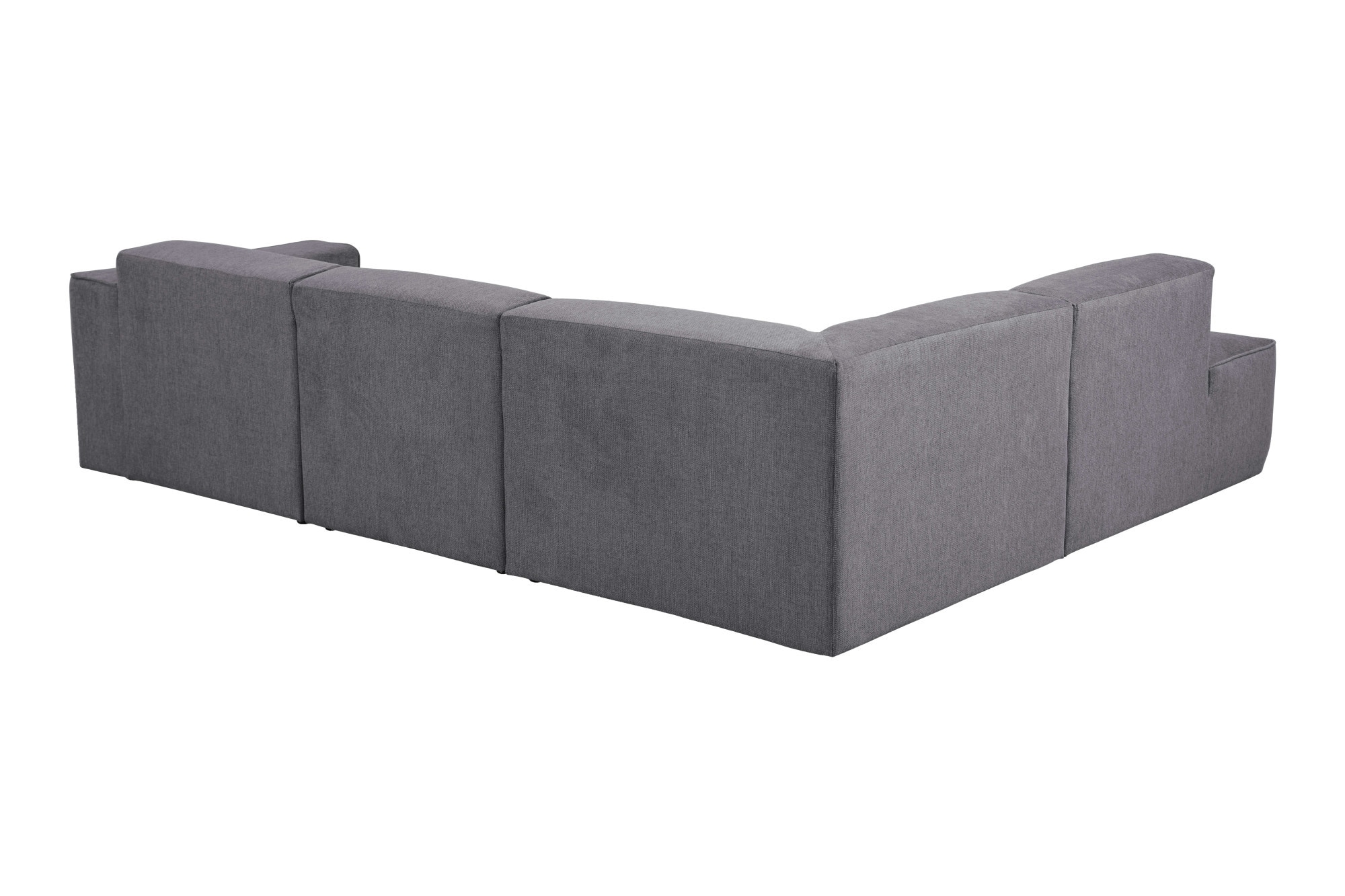 andas Ecksofa »Noord 282 cm mit Ottomane,«, mit Kedernaht, in einem Soft-Touch Bezug