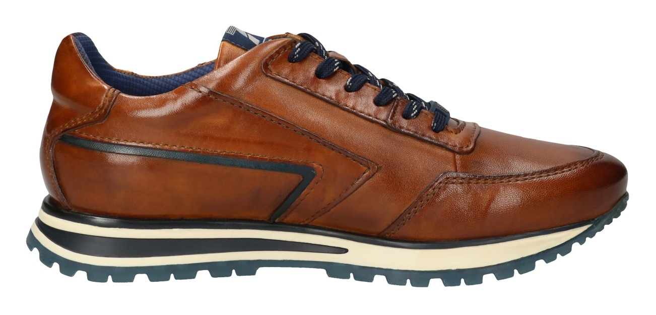 bugatti Sneaker  mit seitlichem Logoprägung, Freizeitschuh, Halbschuh, Schnürschuh