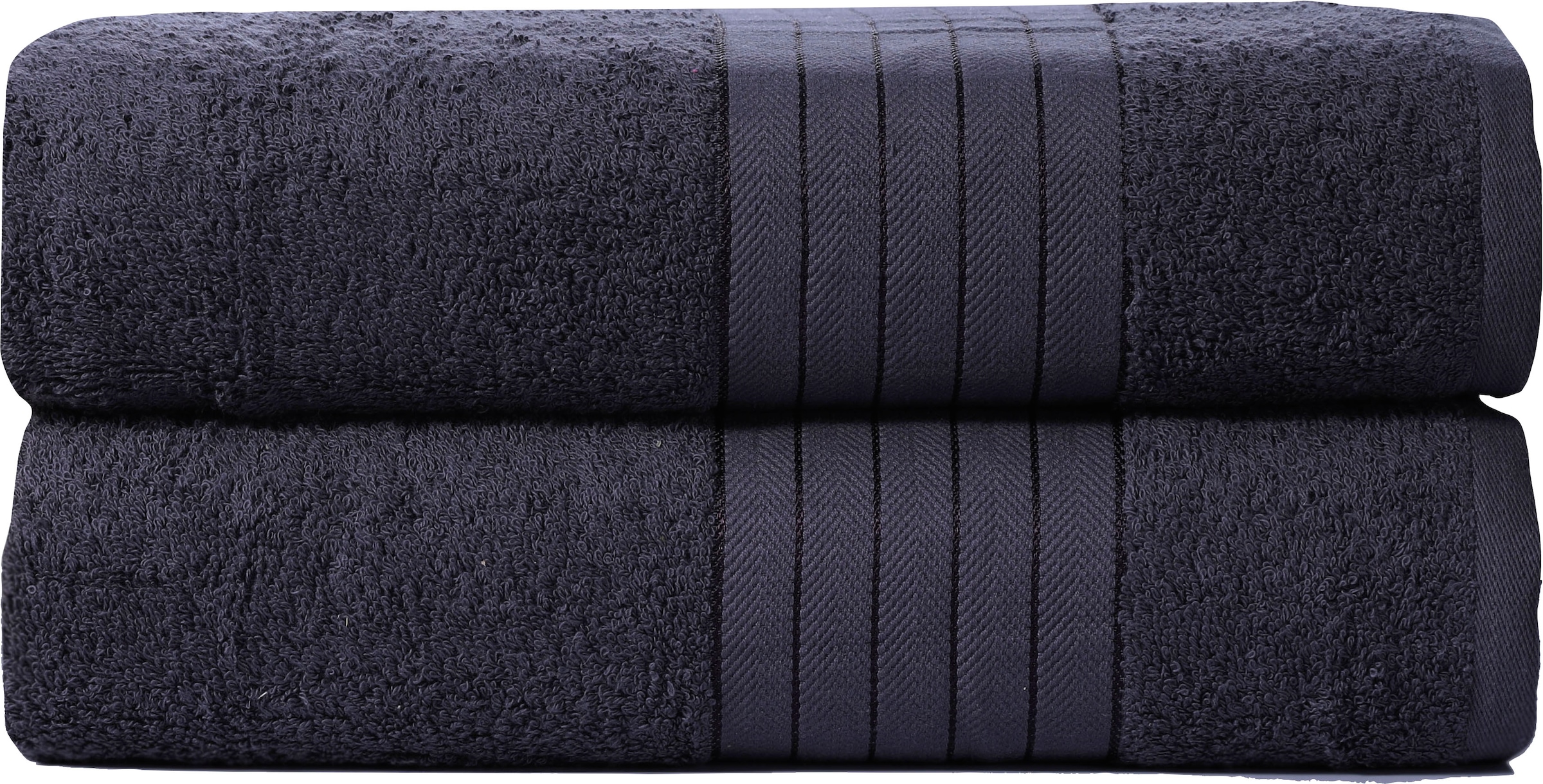 good morning Badetuch »Uni Towels«, (2 St.), mit gewebtem Rand kaufen