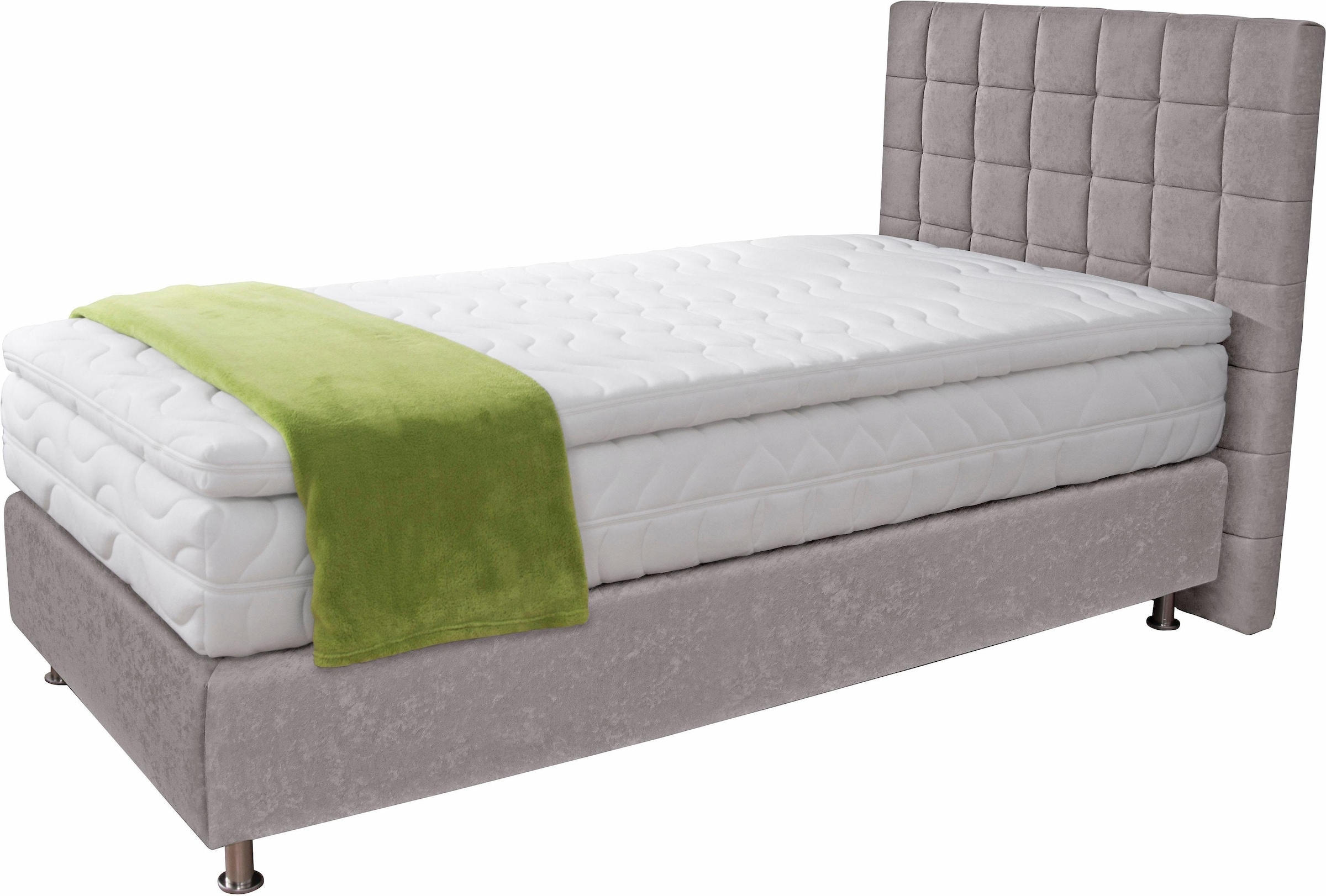 Westfalia Schlafkomfort Boxspringbett Grau 115x210cm 8