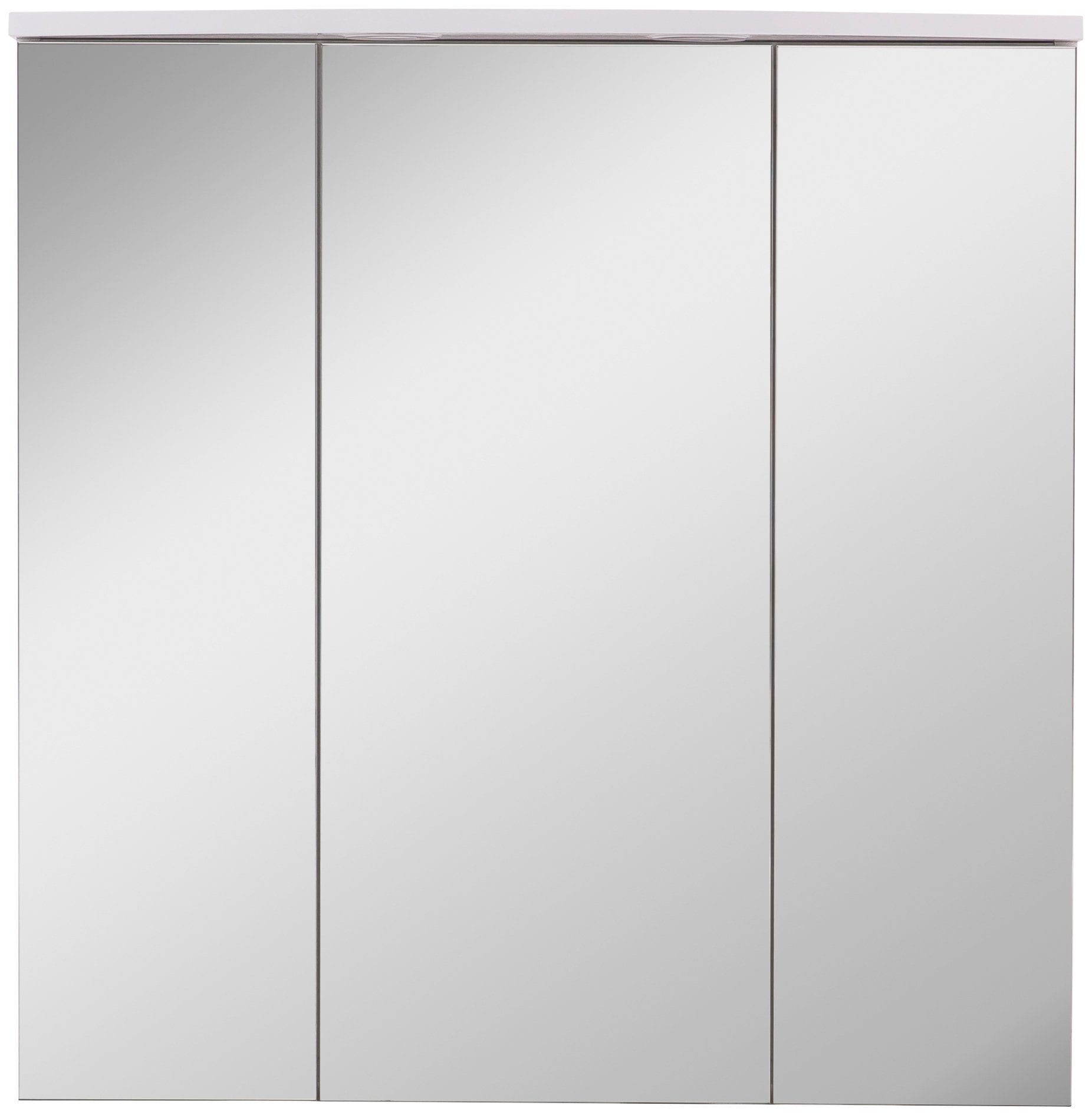 Spiegelschrank Breite Einbaustrahler, kaufen cm, »Verona«, LED- 3-türig, Schalter-/Steckdosenbox 2 Schildmeyer 70 BAUR |