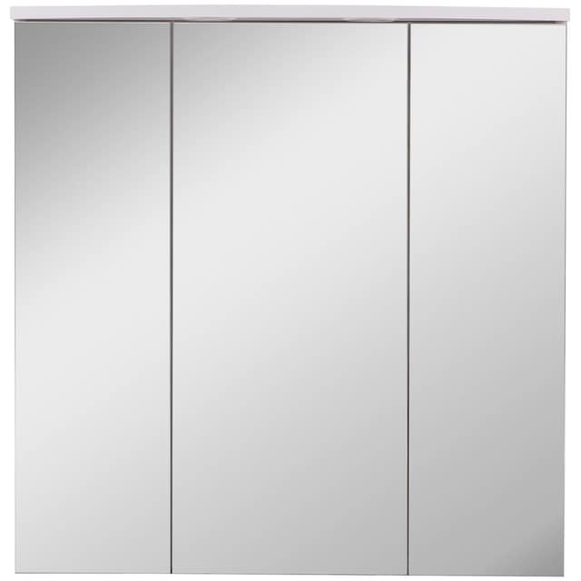 Schildmeyer Spiegelschrank »Verona«, Breite 70 cm, 3-türig, 2 LED- Einbaustrahler, Schalter-/Steckdosenbox kaufen | BAUR