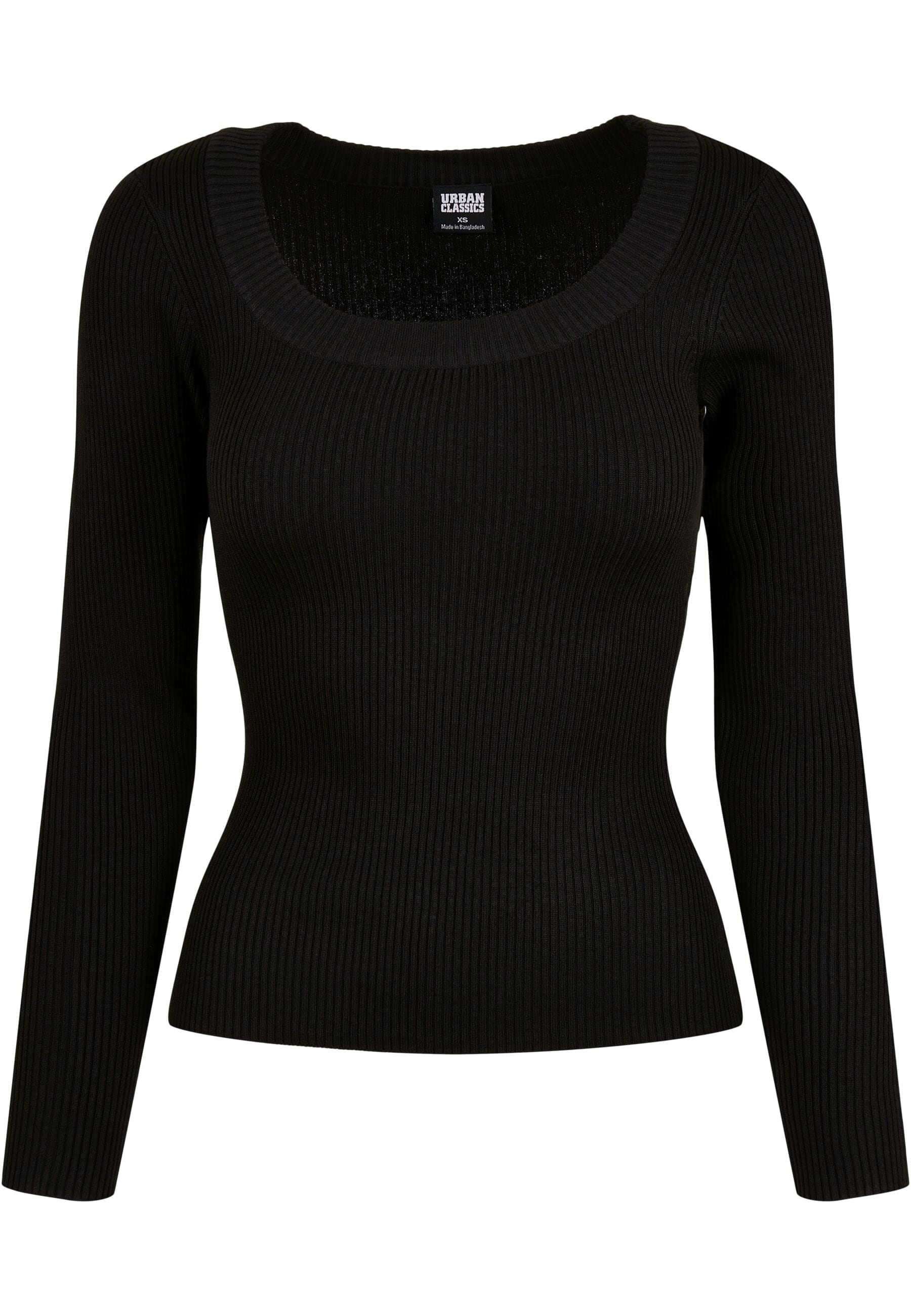 URBAN CLASSICS Rundhalspullover "Urban Classics Damen Ladies Wide Neckline Sweater"