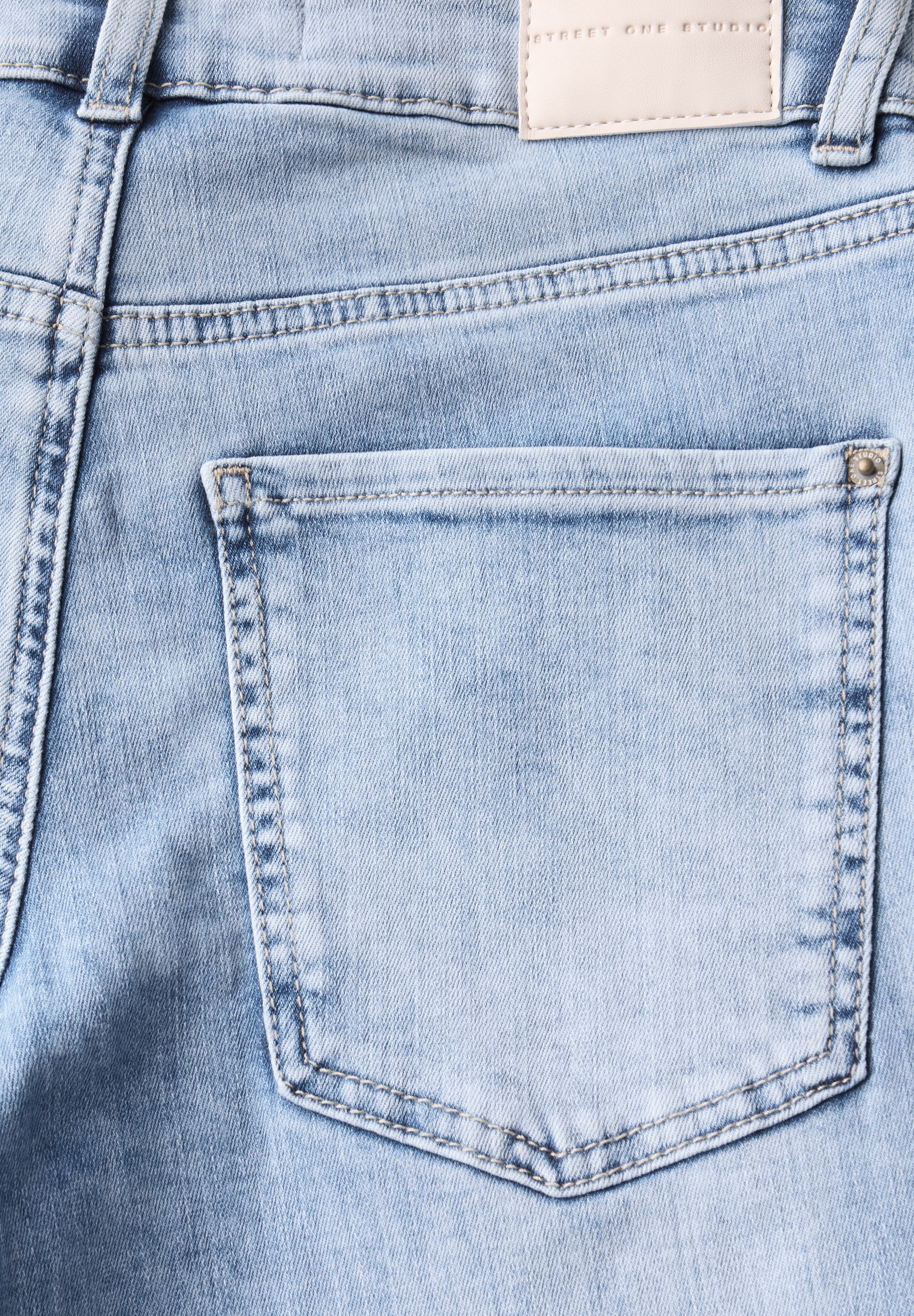 STREET ONE STUDIO Gerade Jeans, aus Baumwolle mit Stretchanteil