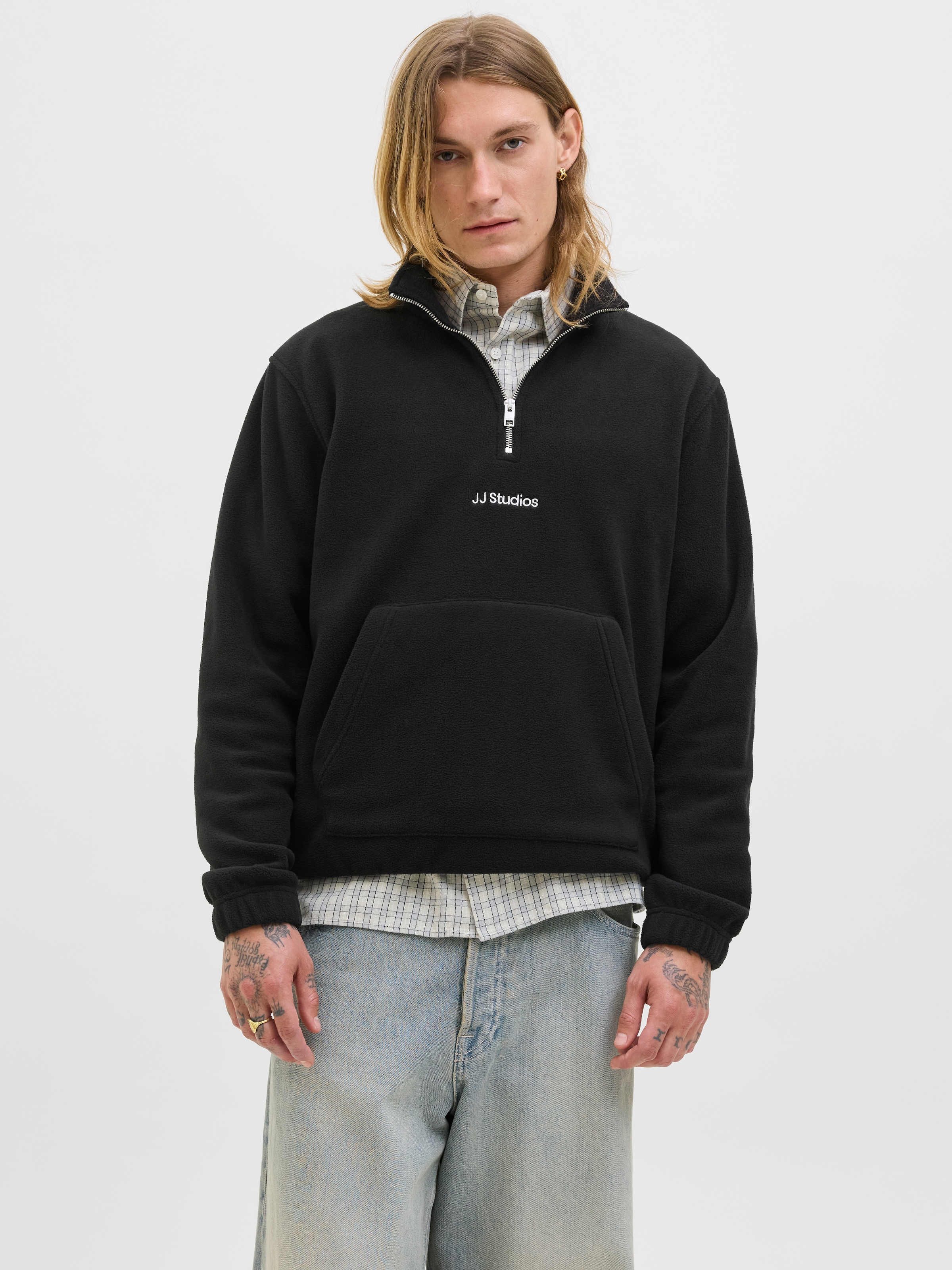 Jack & Jones Noir Sweatshirt 1/2 Zip Soho - Bild 5