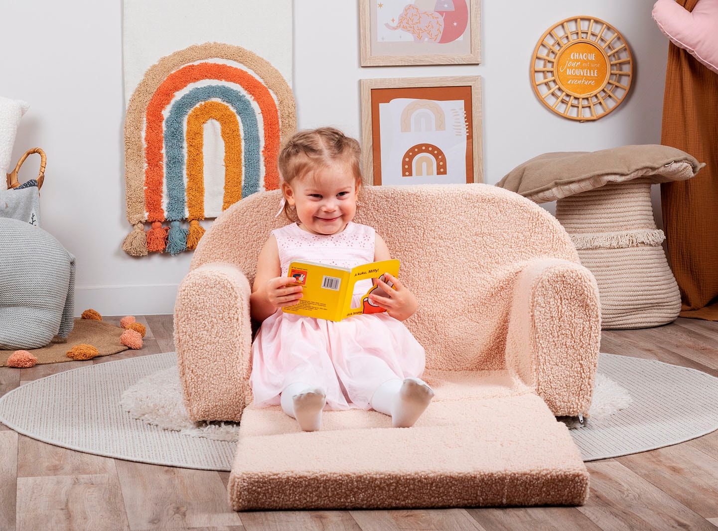 Knorrtoys® Sofa »Soft, plush beige« für Kinder; Made in Europe
