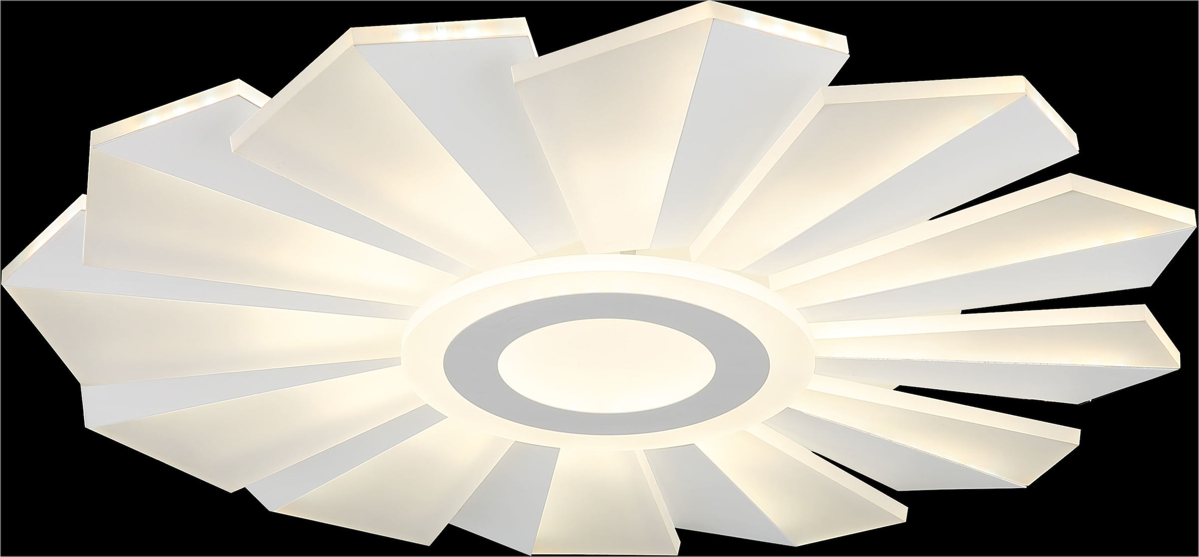 GLOBO LIGHTING LED Deckenleuchte »ALWINA«, Leuchtmittel LED-Modul | LED fest integriert, Deckenlampe/rund/Wohnzimmer/Schlafzimmer/modern