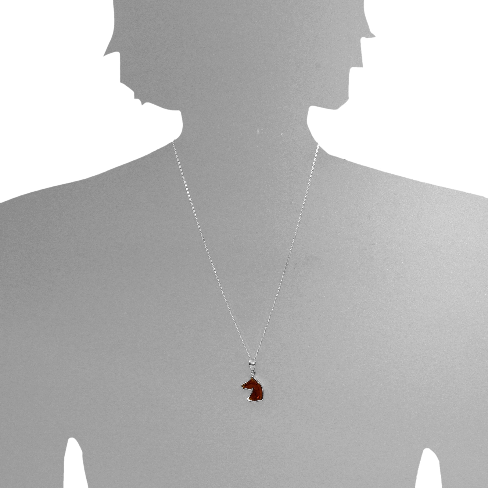 OSTSEE-SCHMUCK Kettenanhänger »Ostsee-Schmuck Anhänger Pferdekopf Anhänger Pferdekopf«, (1 tlg.)